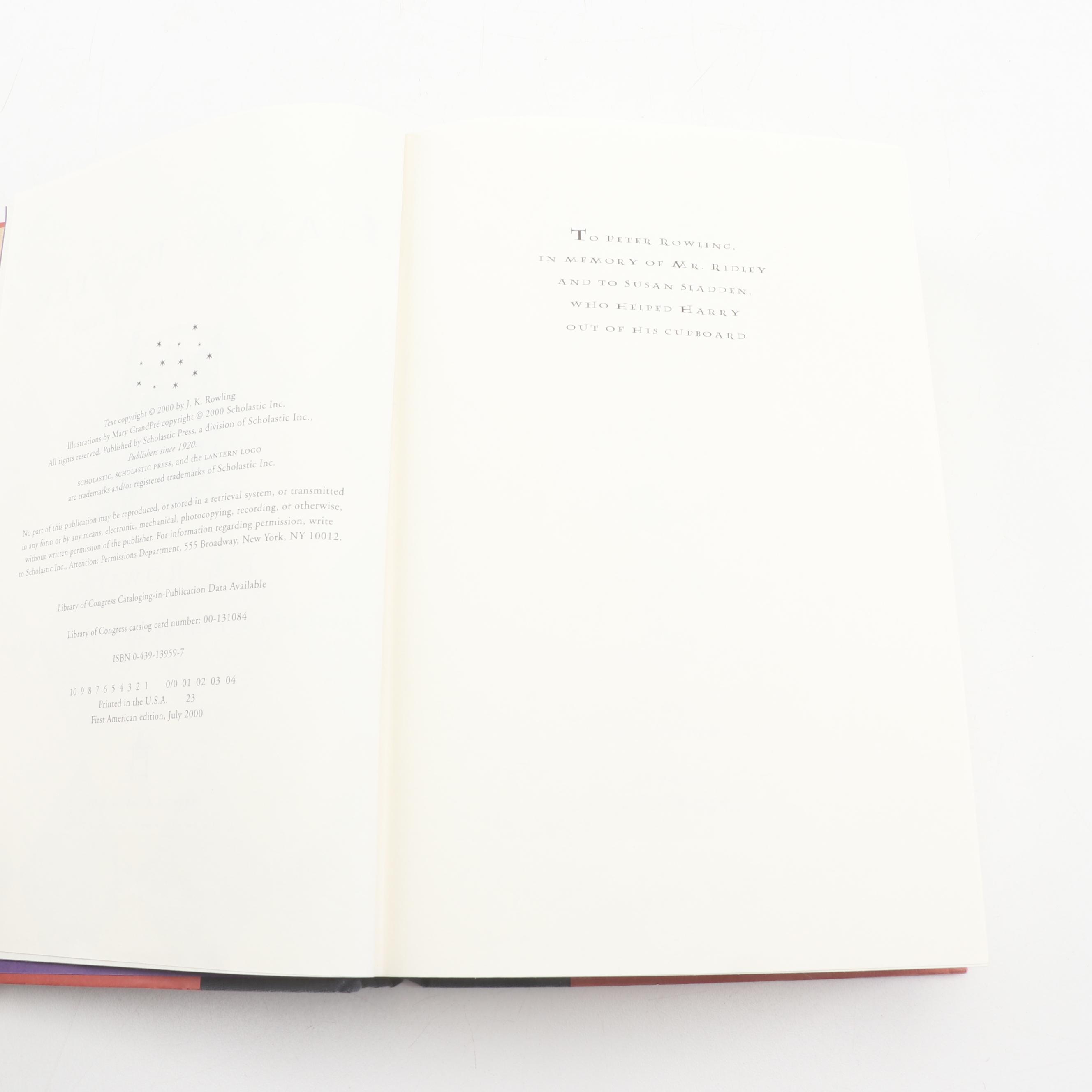 First American Edition Complete "Harry Potter" Series by J. K. Rowling