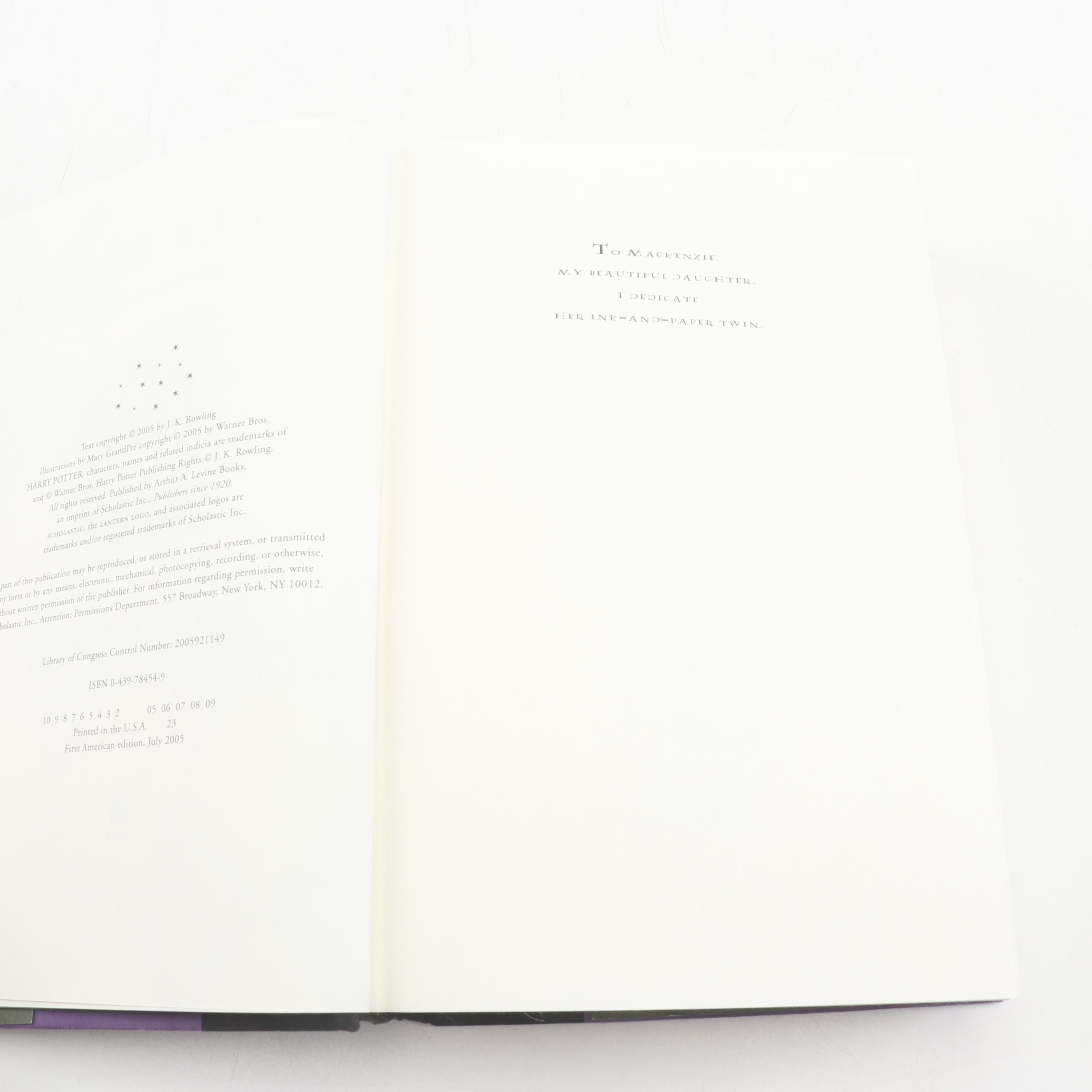 First American Edition Complete "Harry Potter" Series by J. K. Rowling