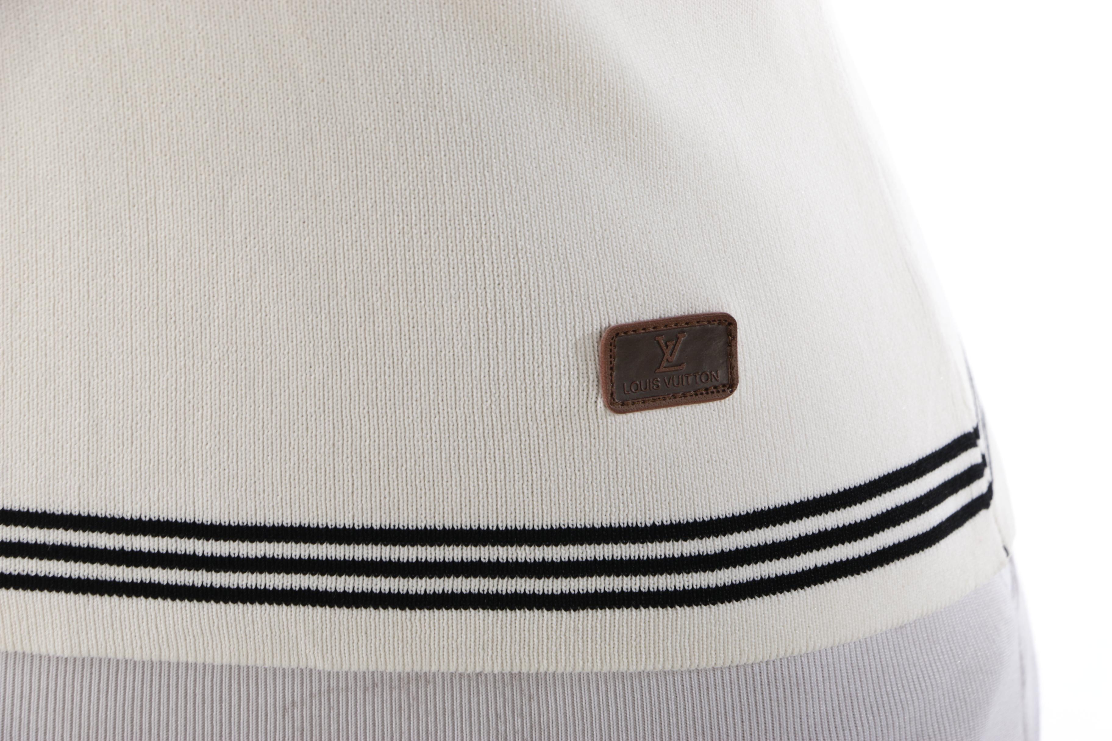 Louis Vuitton Paris Damier Collar Knit Polo Shirt