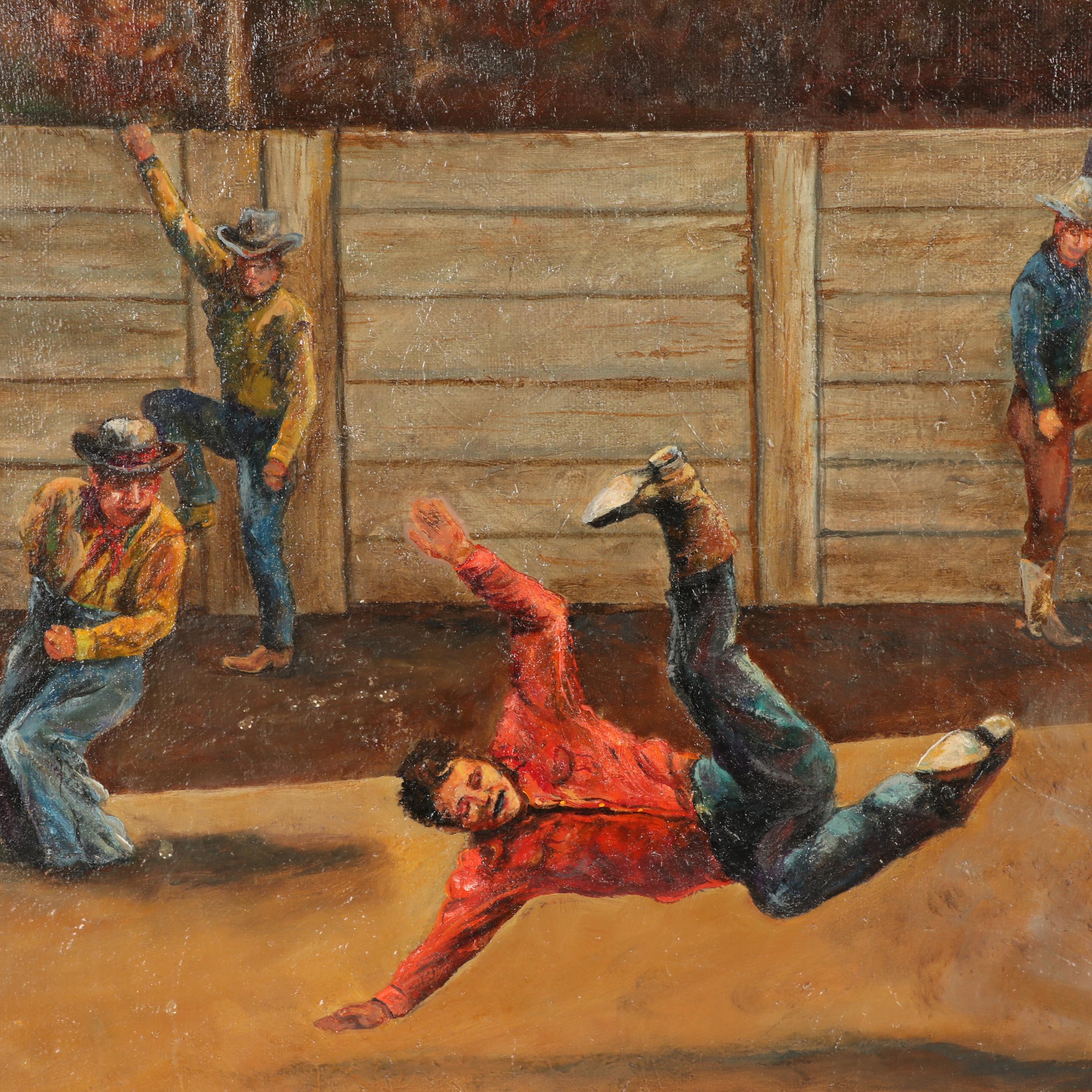 C. Hahn Oil Painting "Cheyenne Frontier Days"