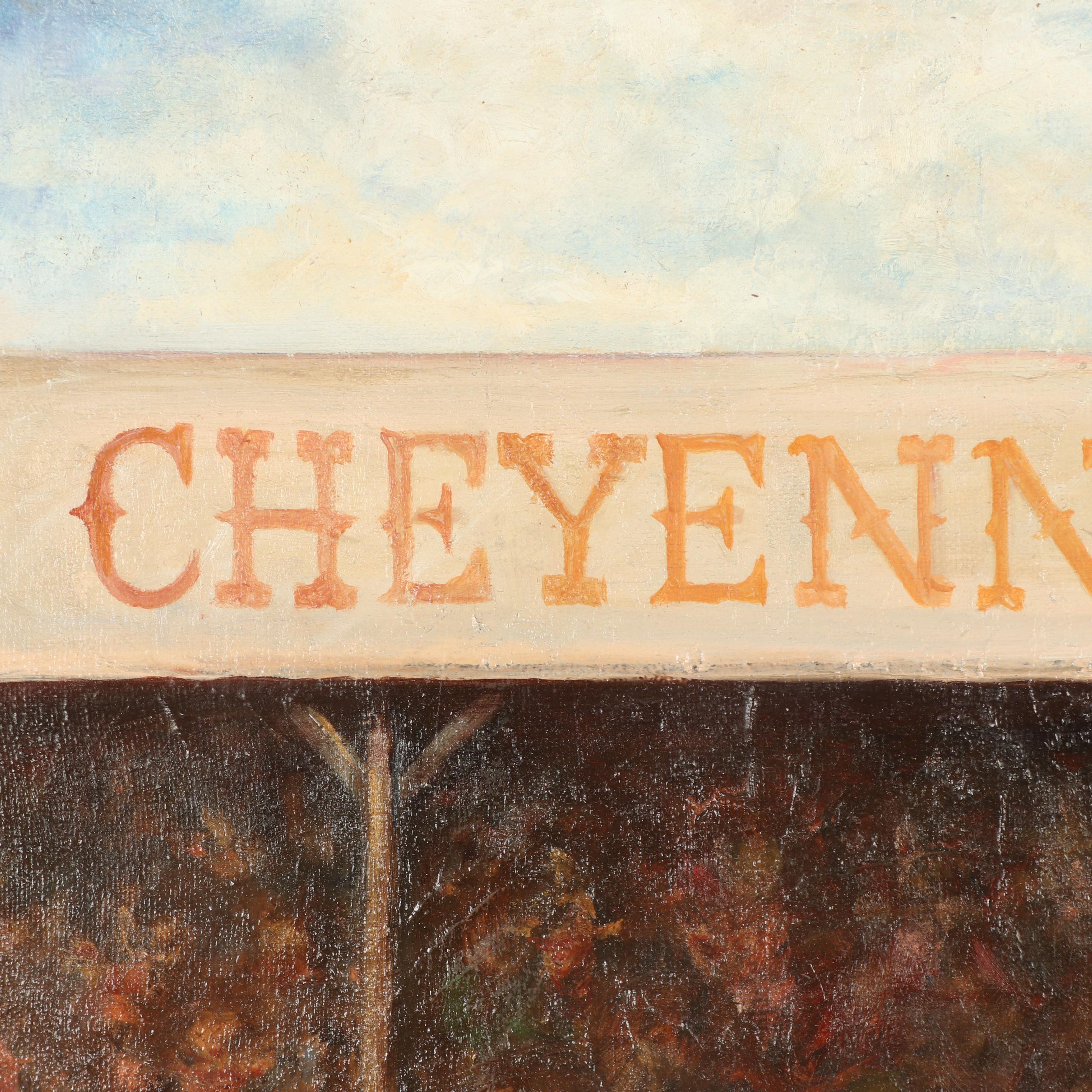 C. Hahn Oil Painting "Cheyenne Frontier Days"