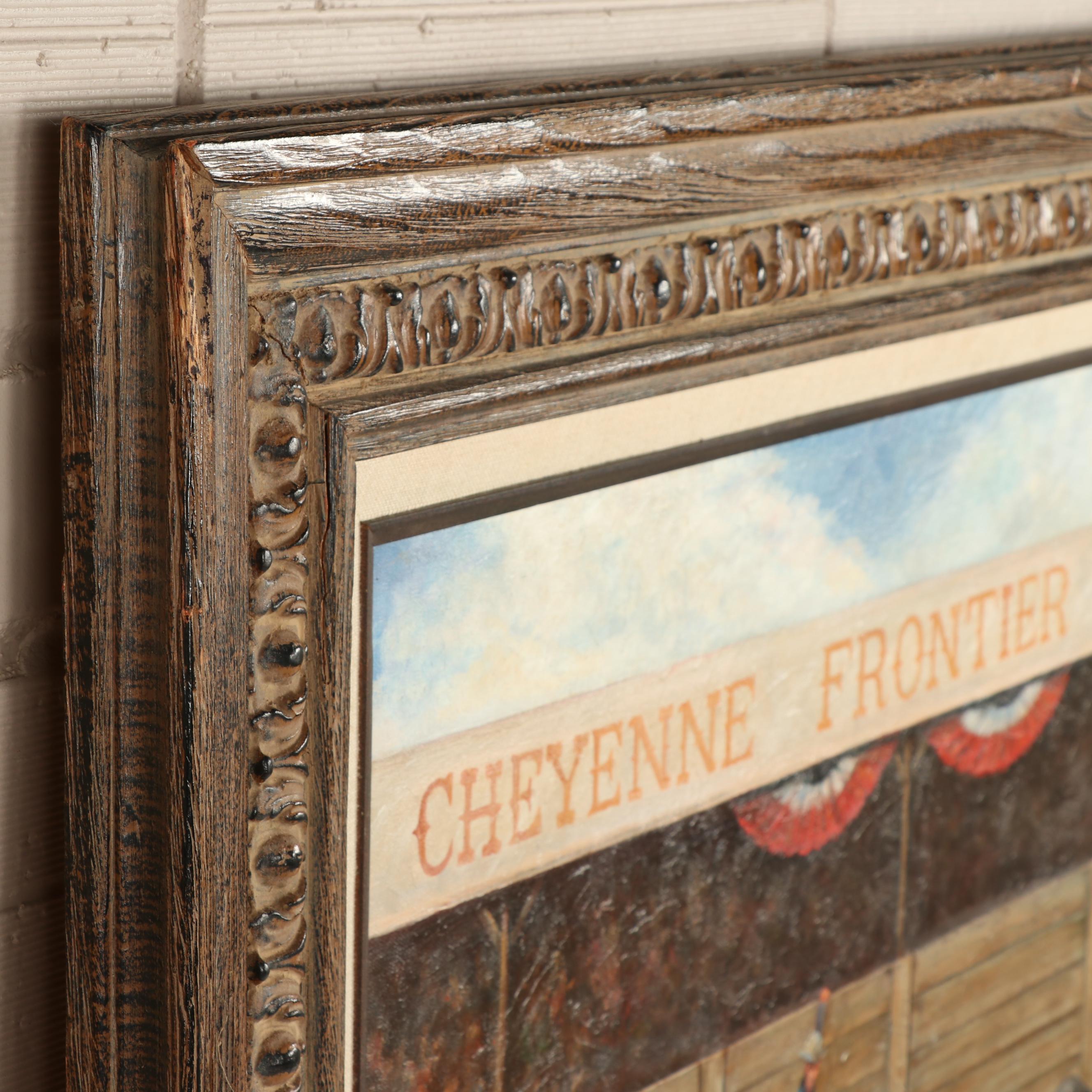 C. Hahn Oil Painting "Cheyenne Frontier Days"