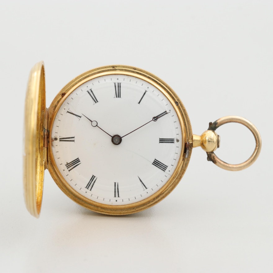 Vacheron & Constantin 18K Gold and Enamel Pocket Watch