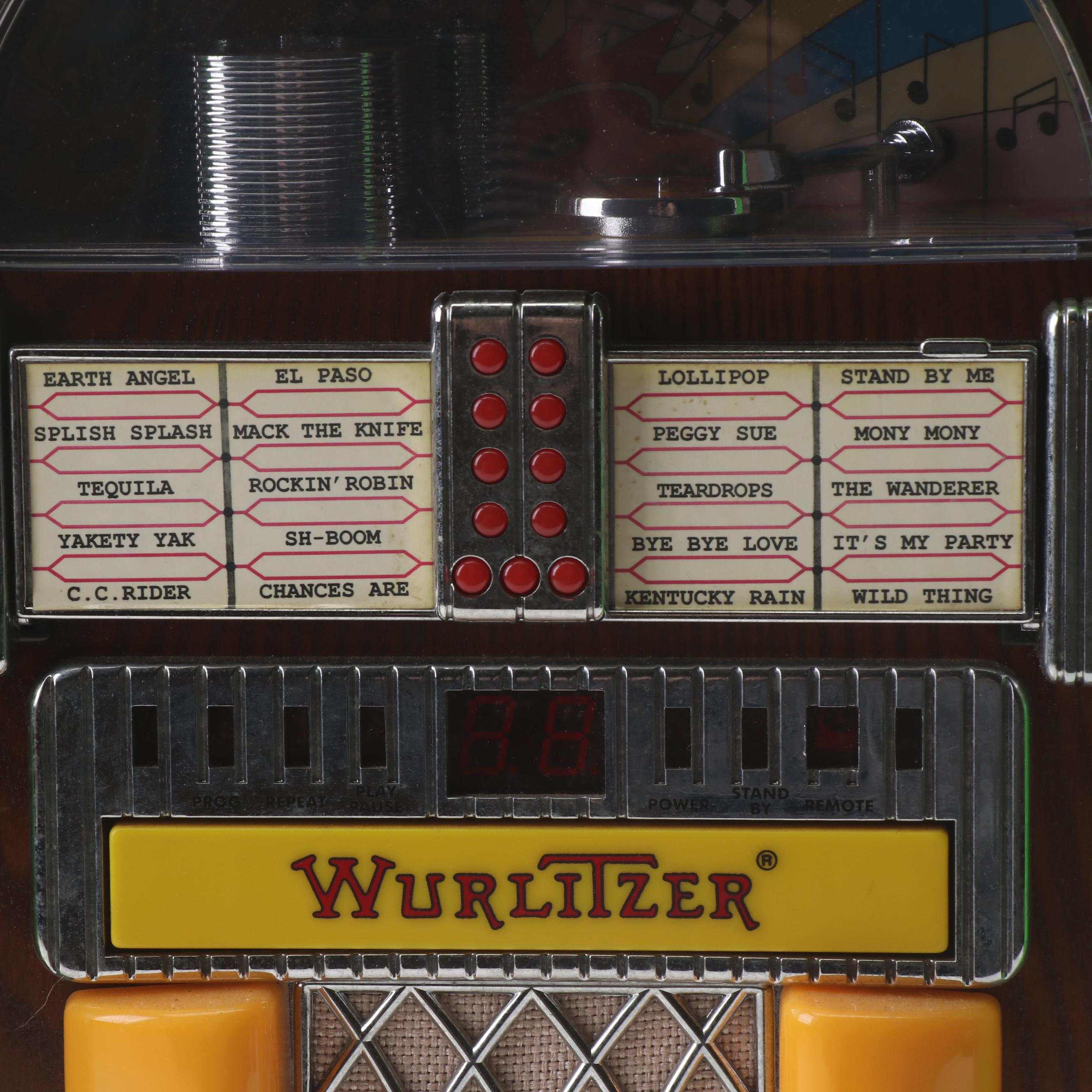 Wurlitzer Mini Bubbler CD Jukebox Model WR-18