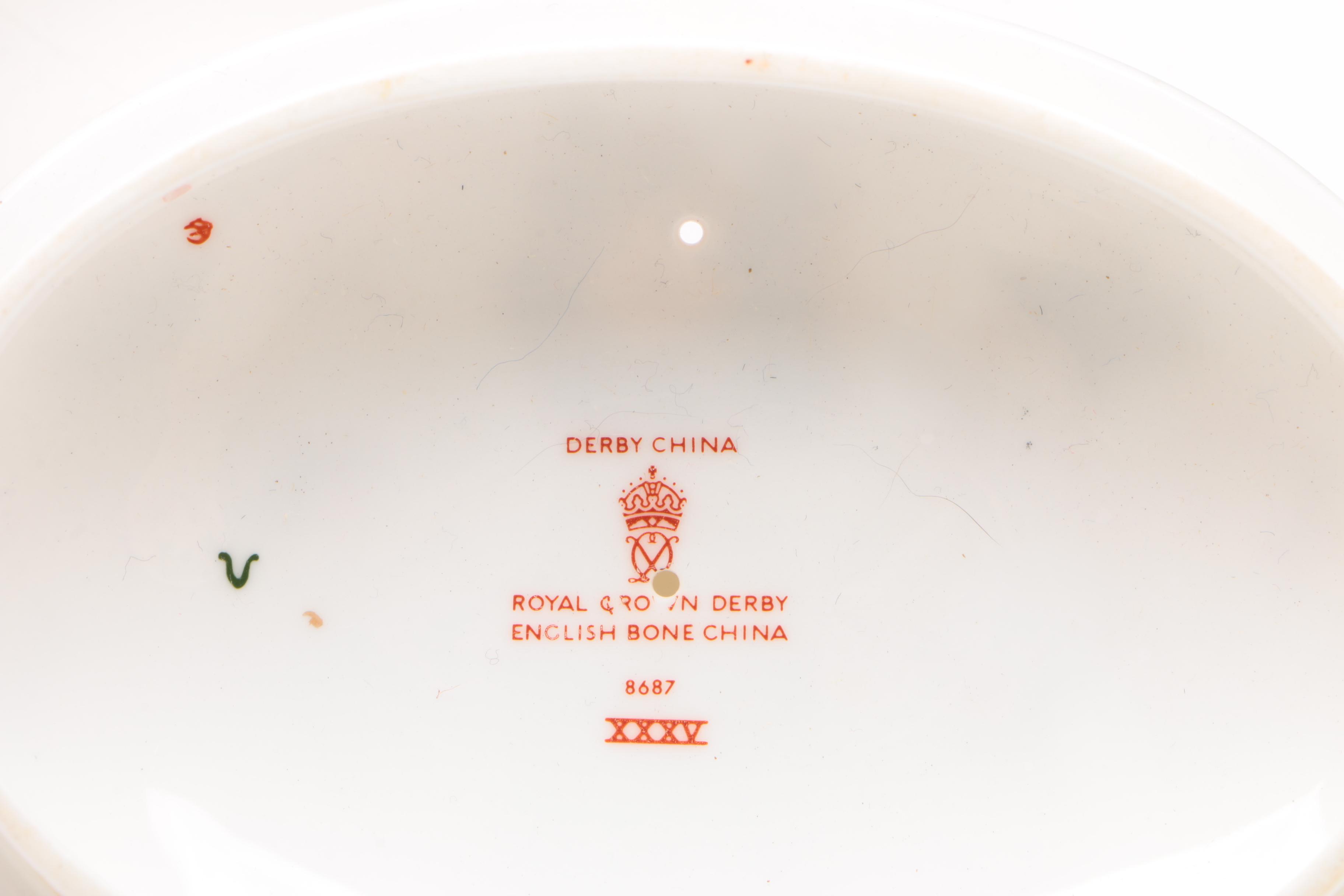 Royal Crown Derby "Traditional Imari" Tea Cups and "Gadroon Rose" Coffee Pot