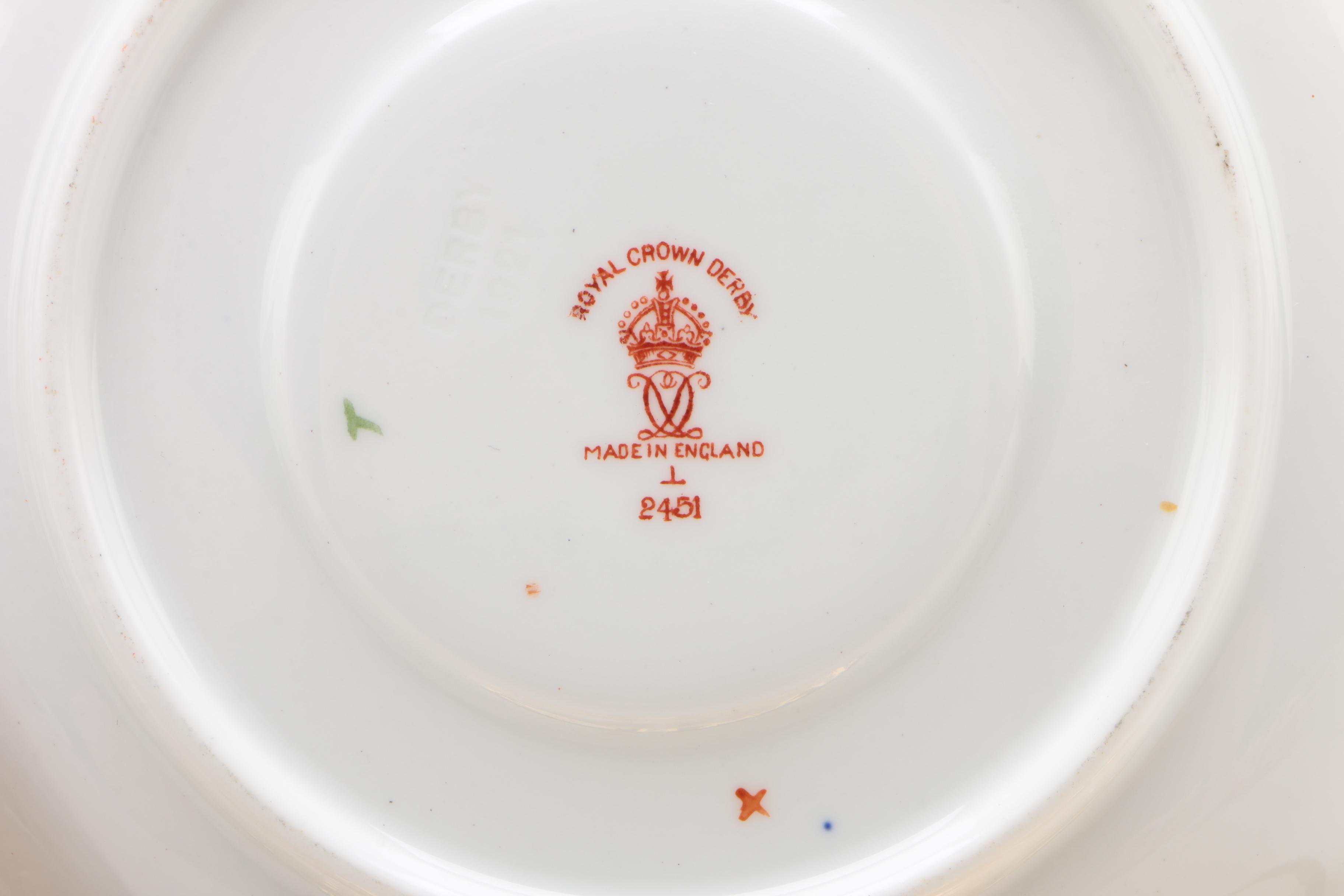 Royal Crown Derby "Traditional Imari" Tea Cups and "Gadroon Rose" Coffee Pot