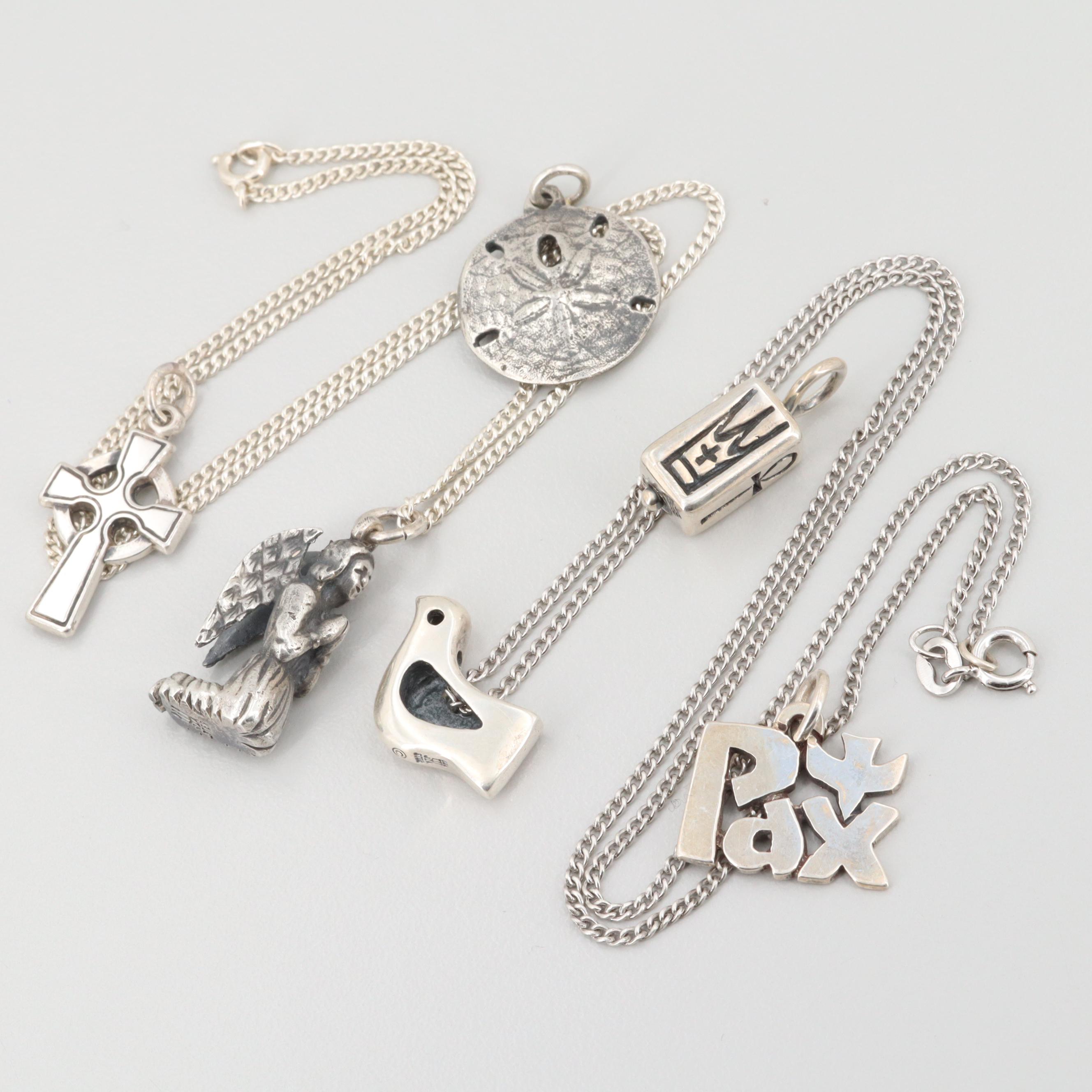 James Avery Sterling Silver Necklaces and Pendants with Religious Motif