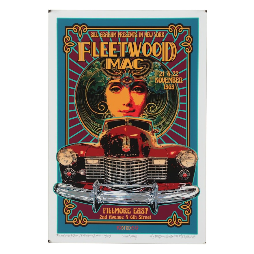 David Edward Byrd Giclée "Fleetwood Mac Fillmore East-1969"