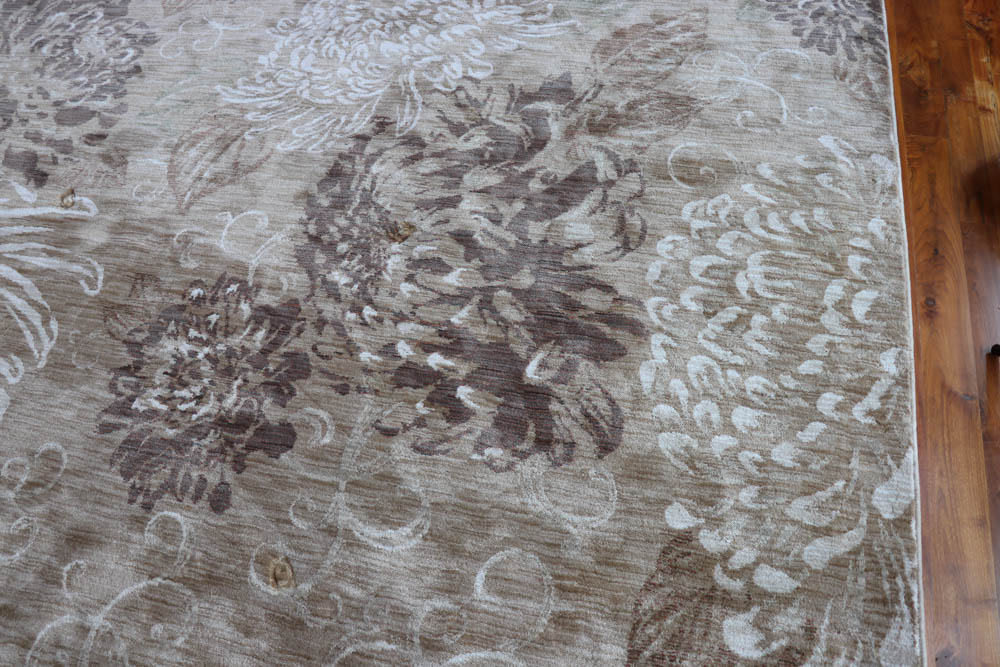 Machine Made HGTV Home "Vintage Bloom" Nylon Room Sized Rug