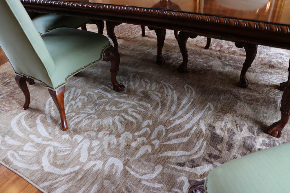 Machine Made HGTV Home "Vintage Bloom" Nylon Rug