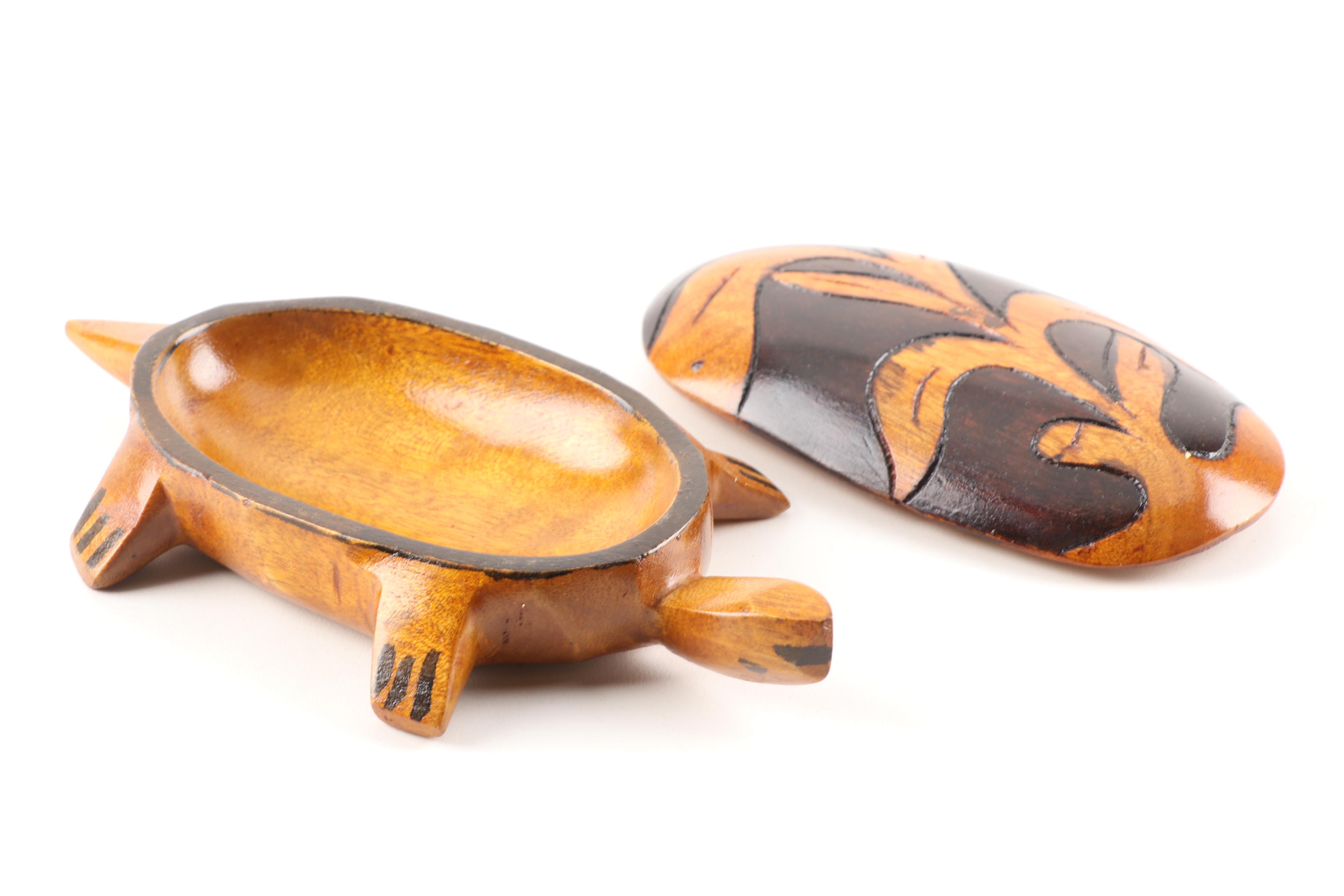 Hand-Carved Wooden Animal Figurines