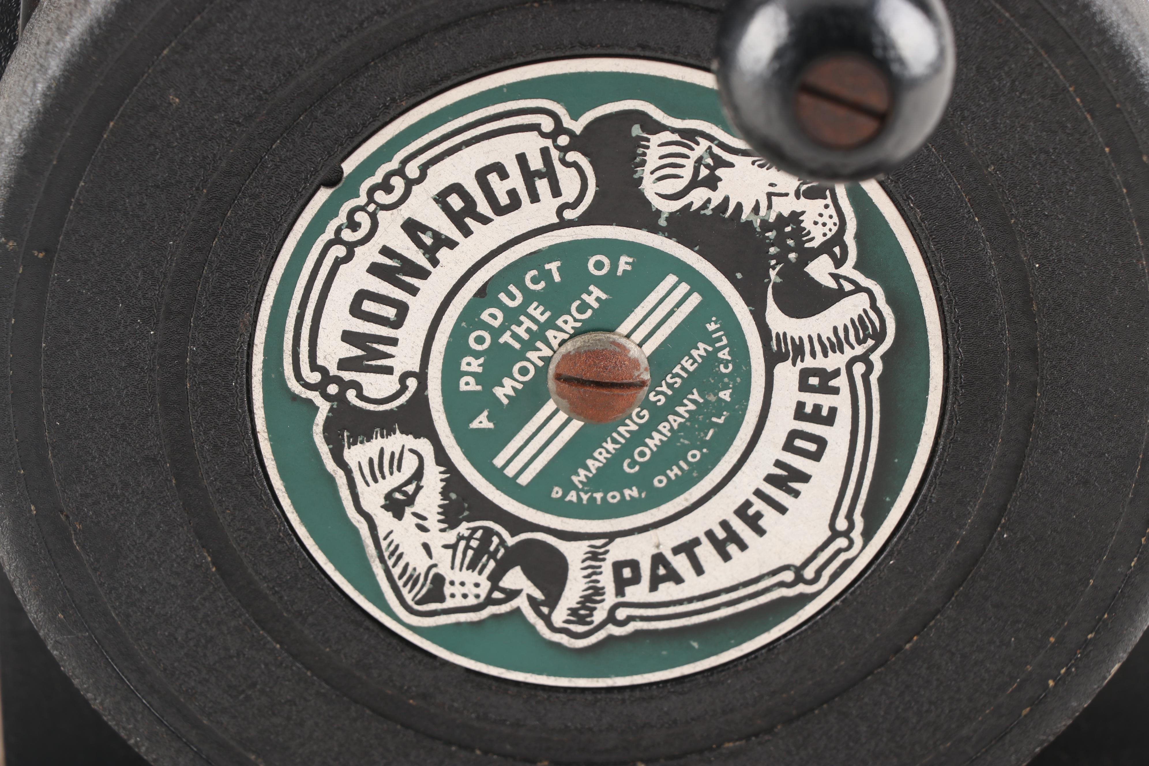 Monarch Pathfinder Price Label Maker, 1940s