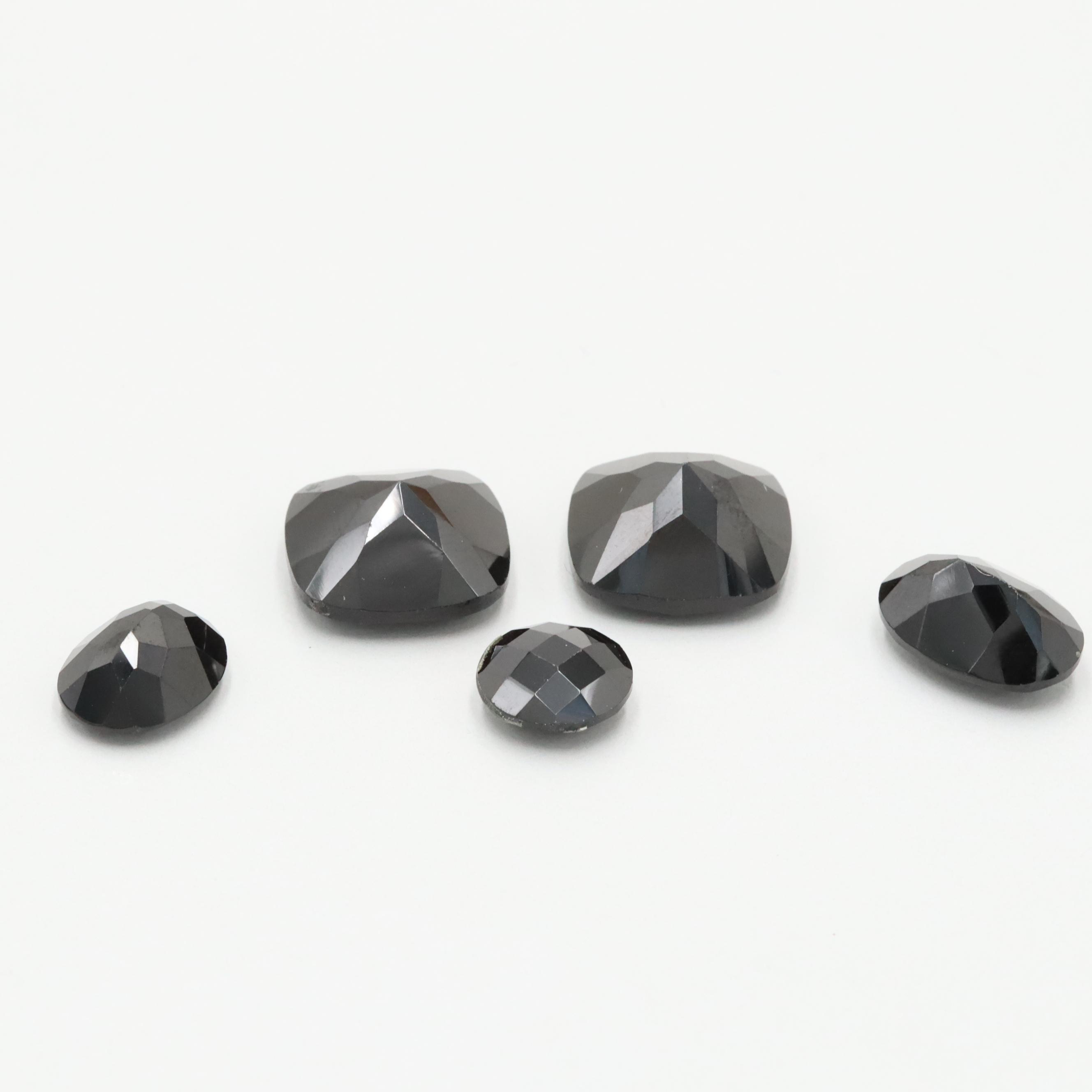 Loose 98.45 CTW Black Spinel