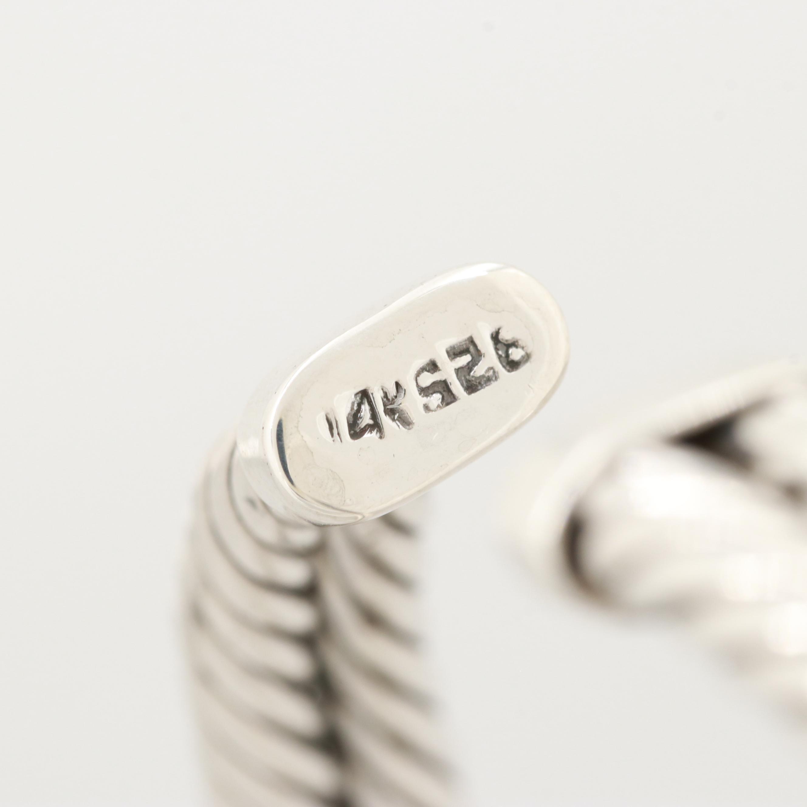 Sterling Silver Black Onyx Cuff Bracelet with 14K Yellow Gold Accents