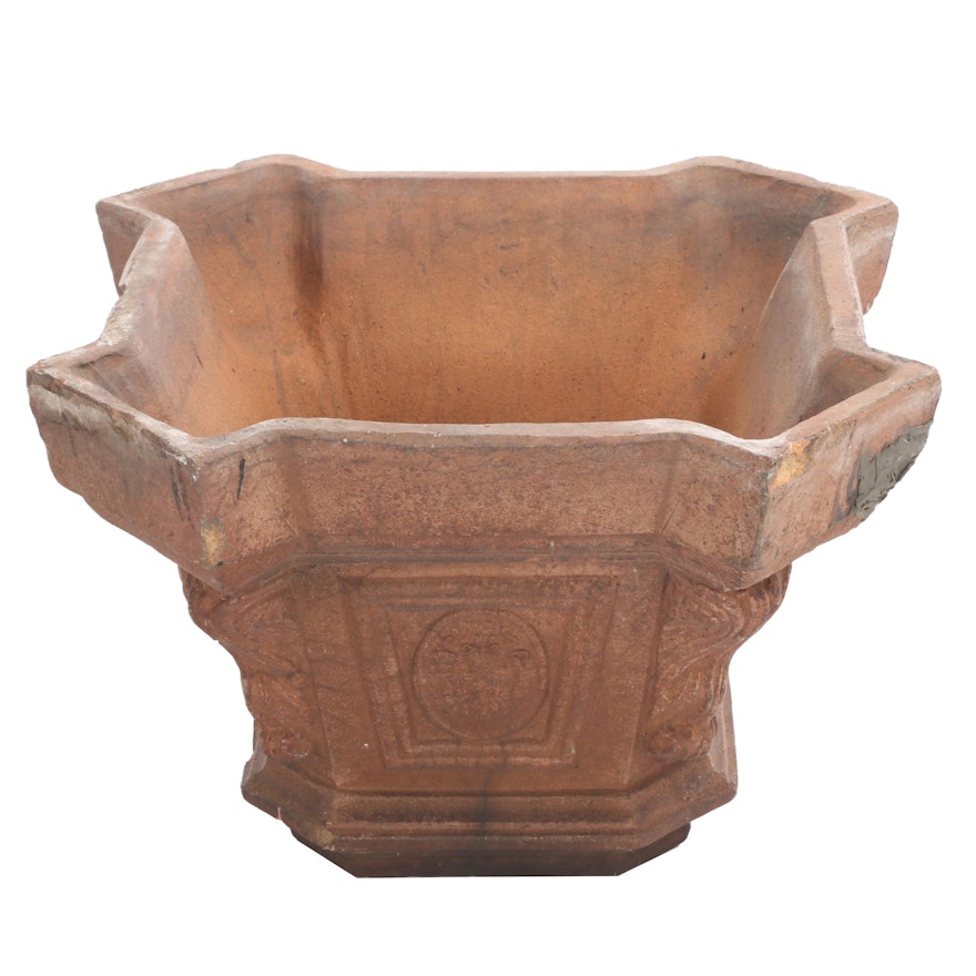 Neoclassical Style Cast Stone Capital Form Planter