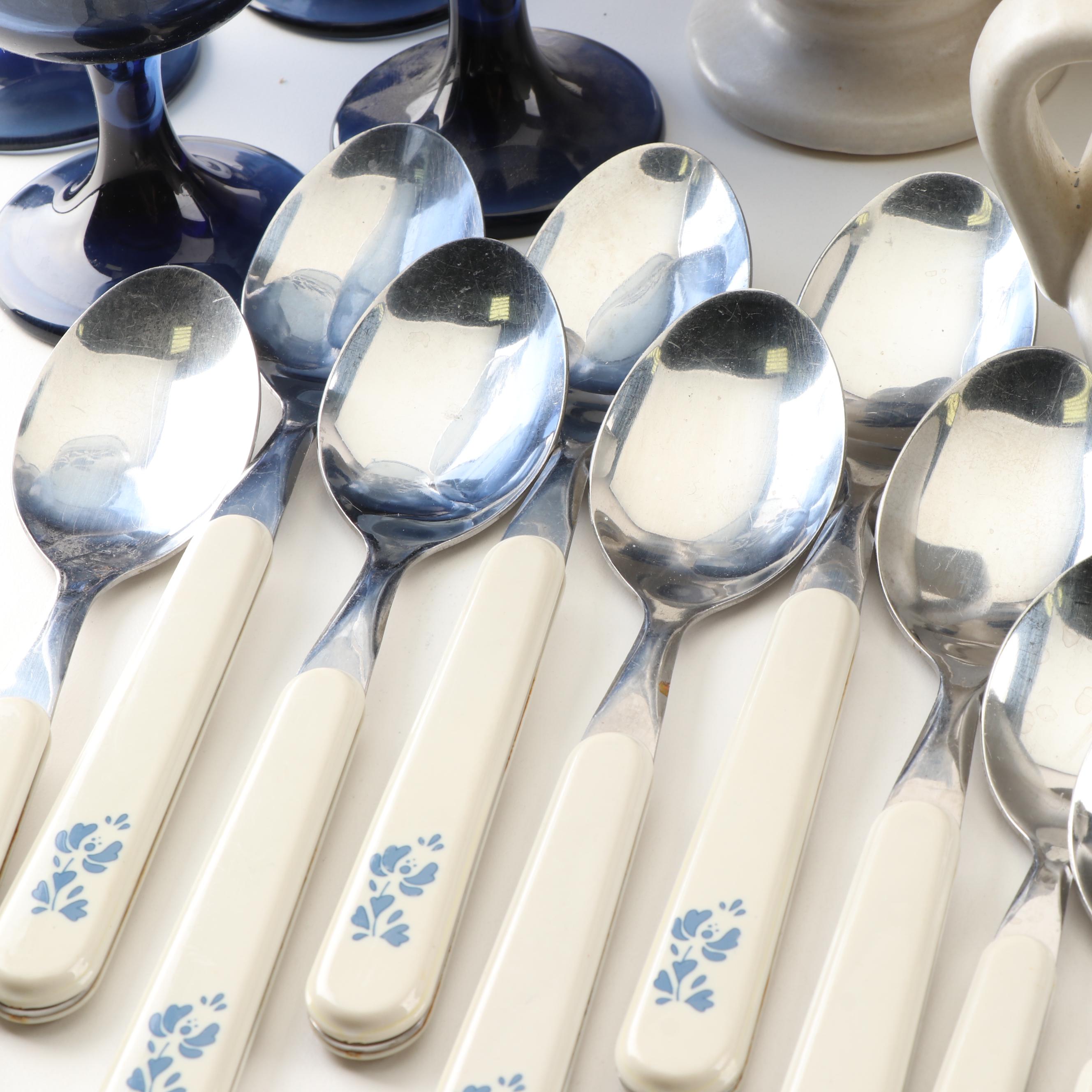 Pfaltzgraff  "Yorktowne" Stoneware Dinnerware, Vintage