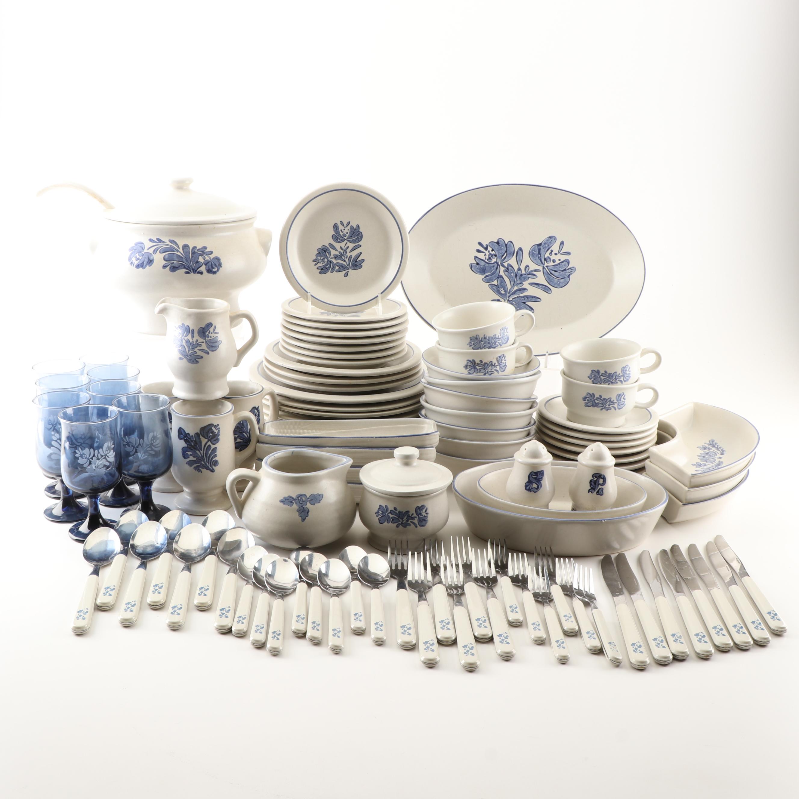 Pfaltzgraff  "Yorktowne" Stoneware Dinnerware, Vintage