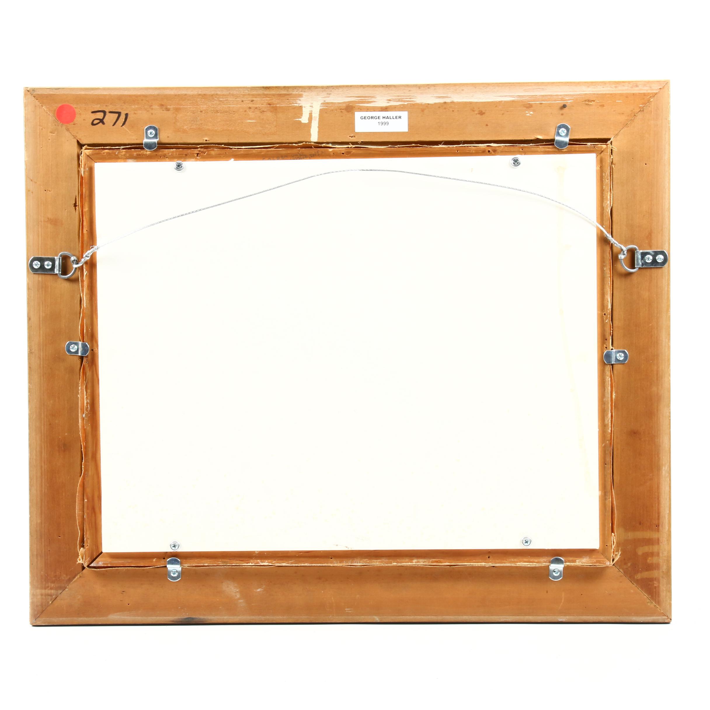 Ernest Fredericks Oil Painting of Autumn Landscape