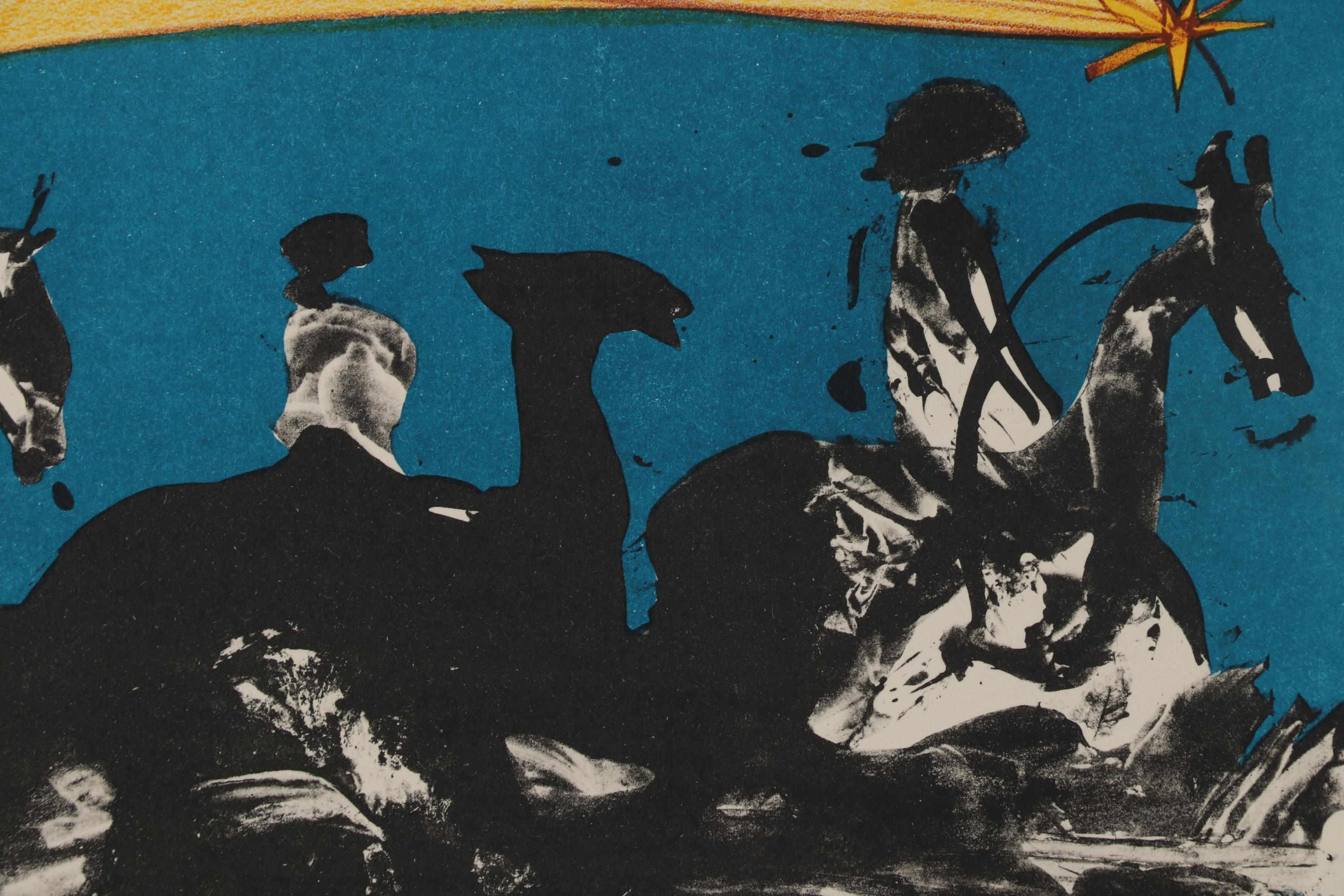 Salvador Dalí Color Lithograph "Warrior's Dream" from "Peace in Vietnam" Series