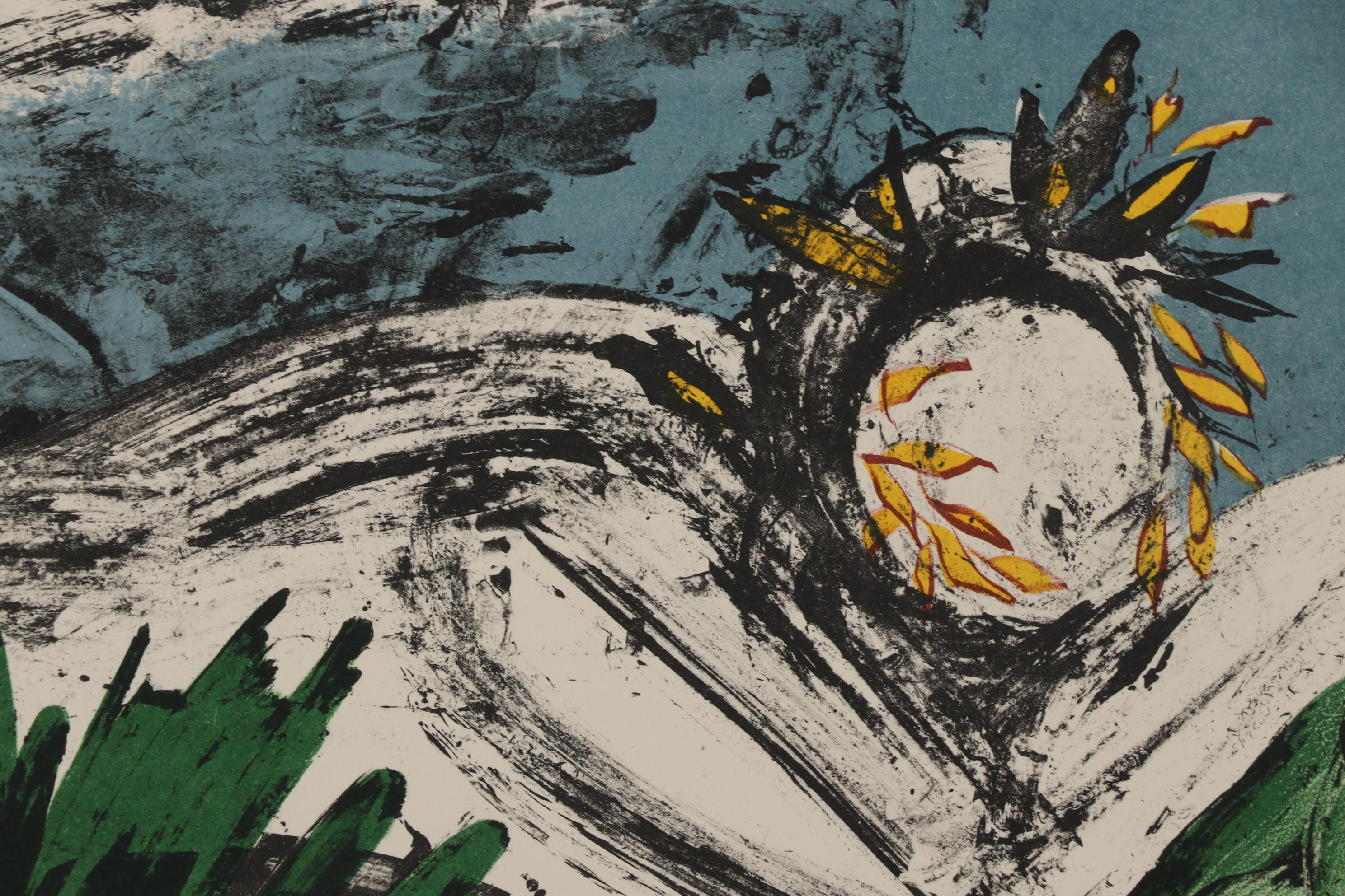 Salvador Dalí Color Lithograph "Warrior's Dream" from "Peace in Vietnam" Series