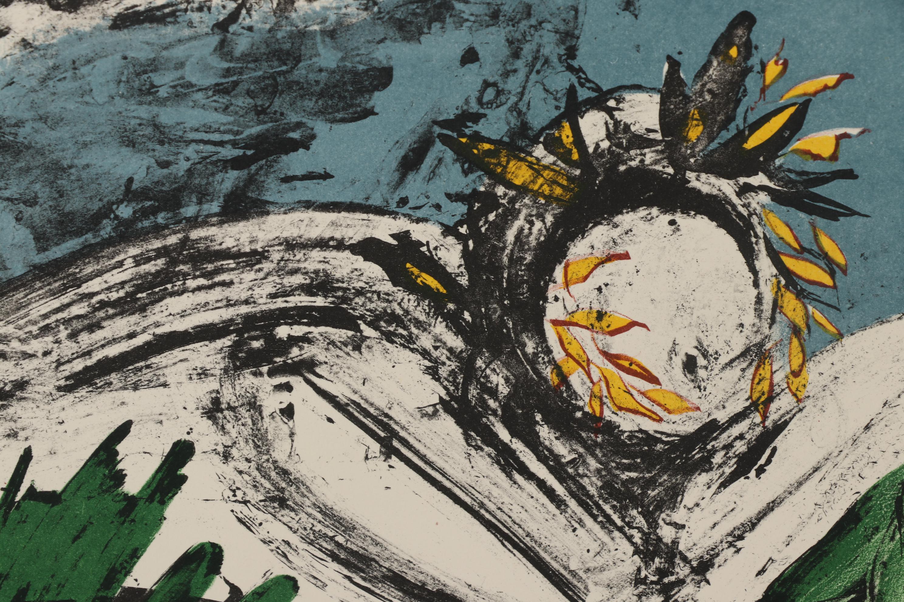 Salvador Dalí Color Lithograph "Warrior's Dream" from "Peace in Vietnam" Series