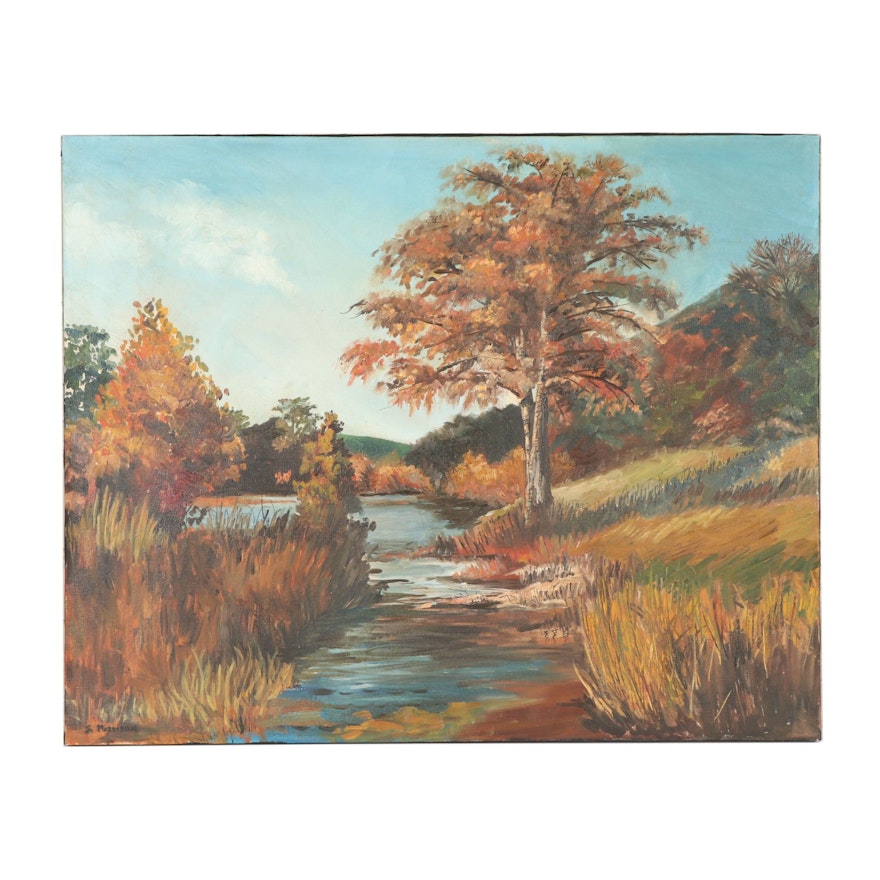 S. Mattison Landscape Oil Painting