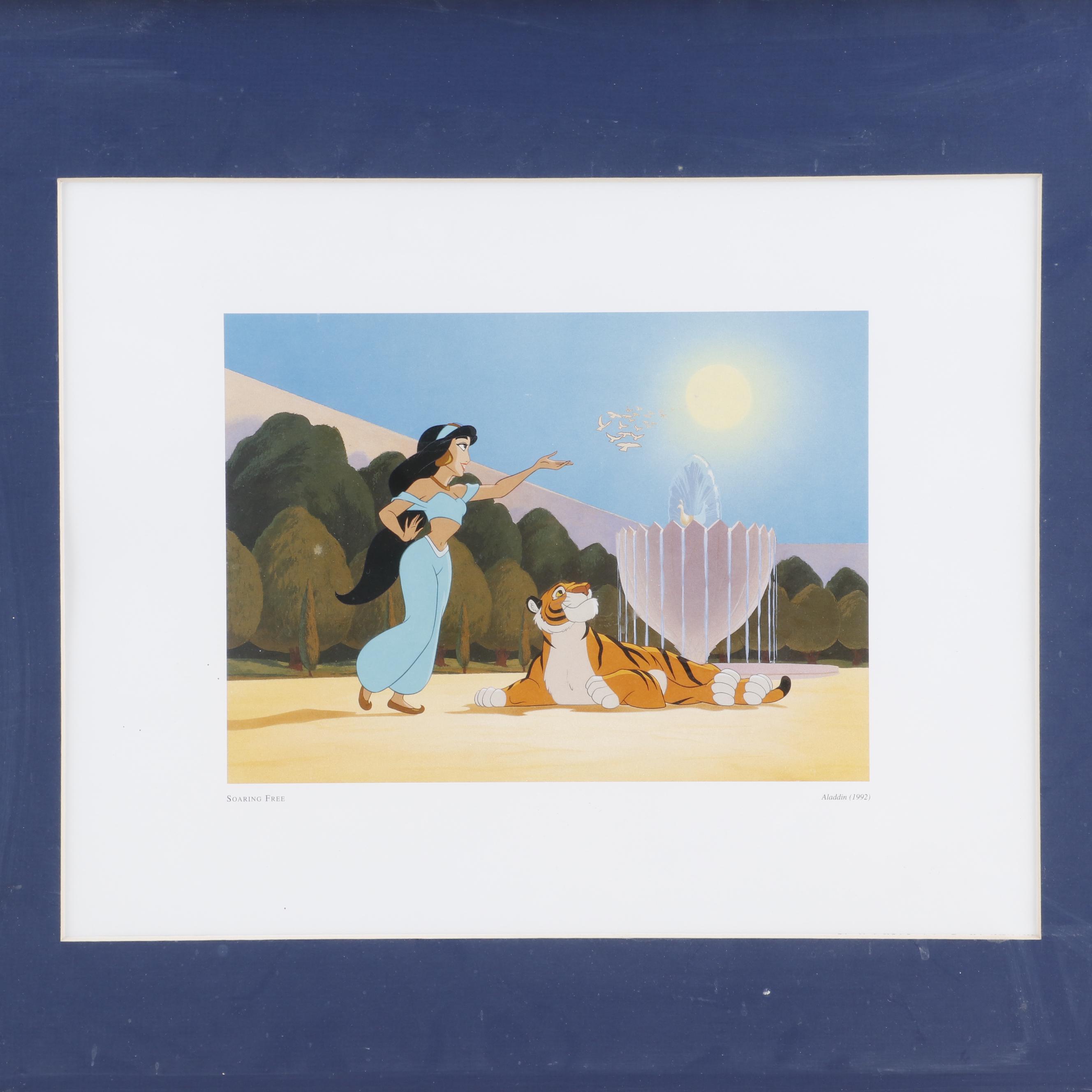 Disney Offset Lithograph from "Aladdin"