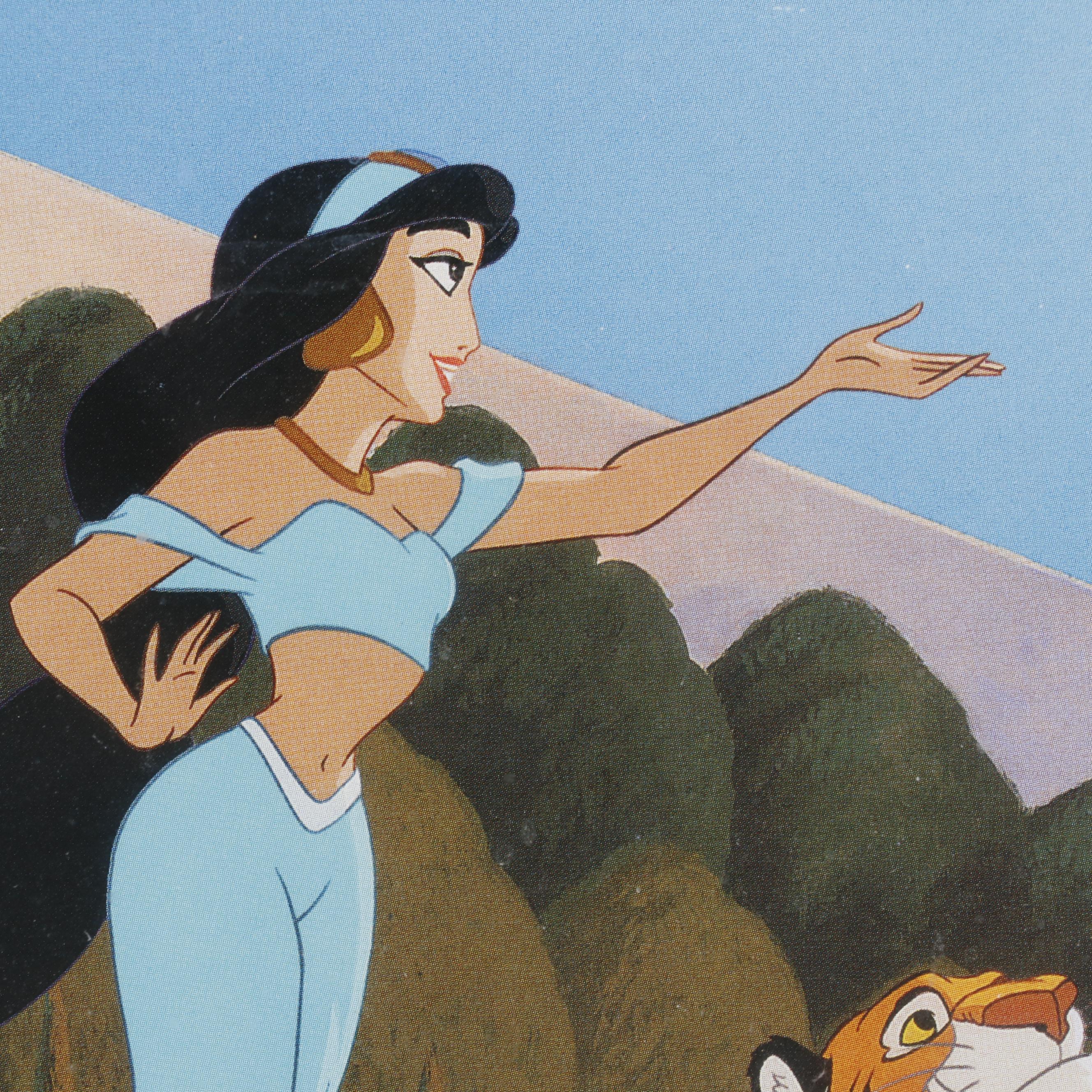 Disney Offset Lithograph from "Aladdin"