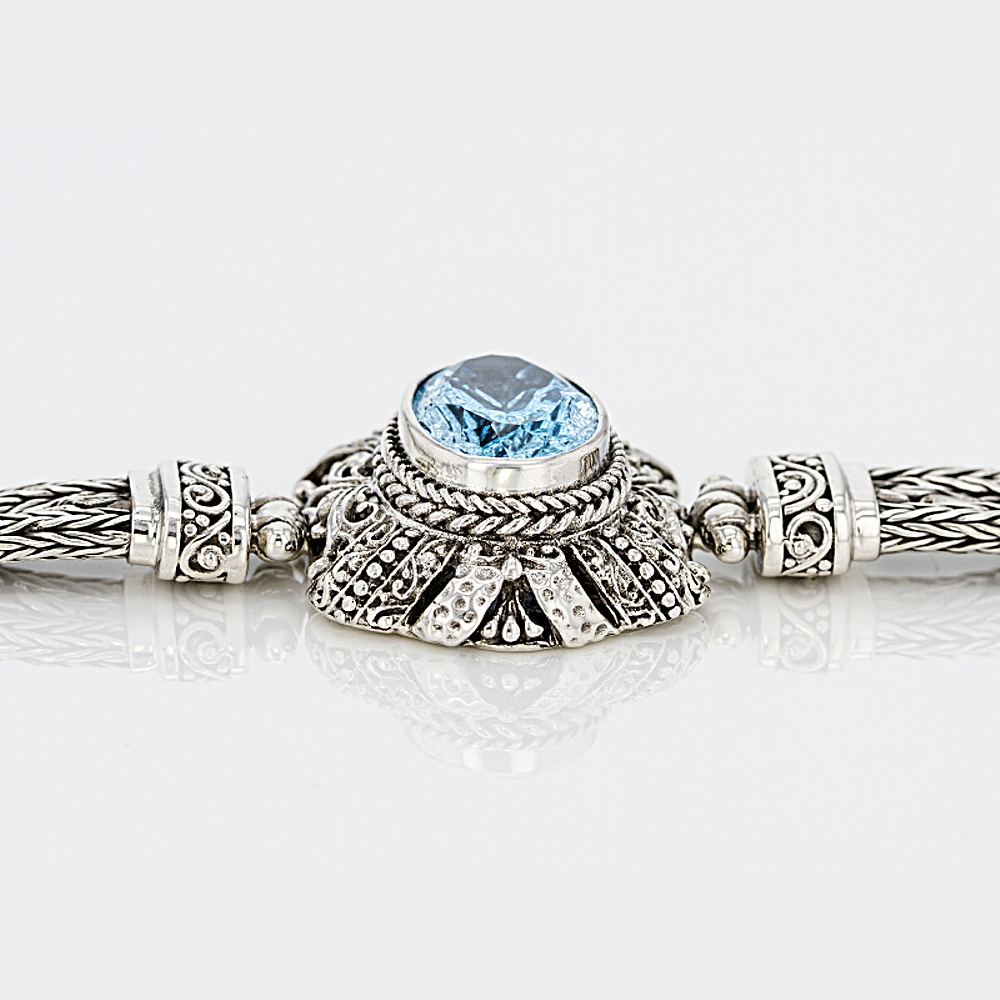 Sterling Silver Topaz Bracelet