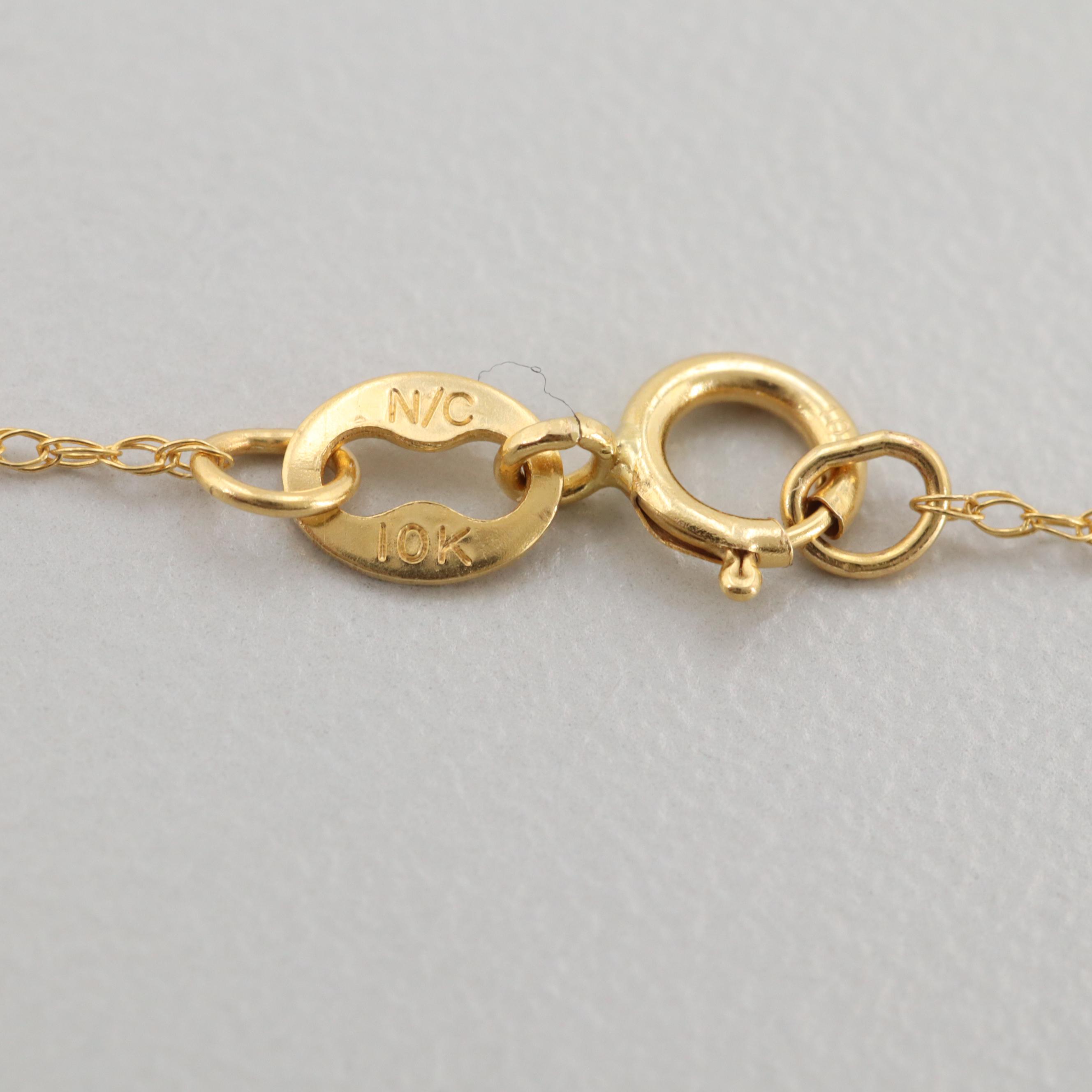 10K Yellow Gold Loose Rope Chain Necklace