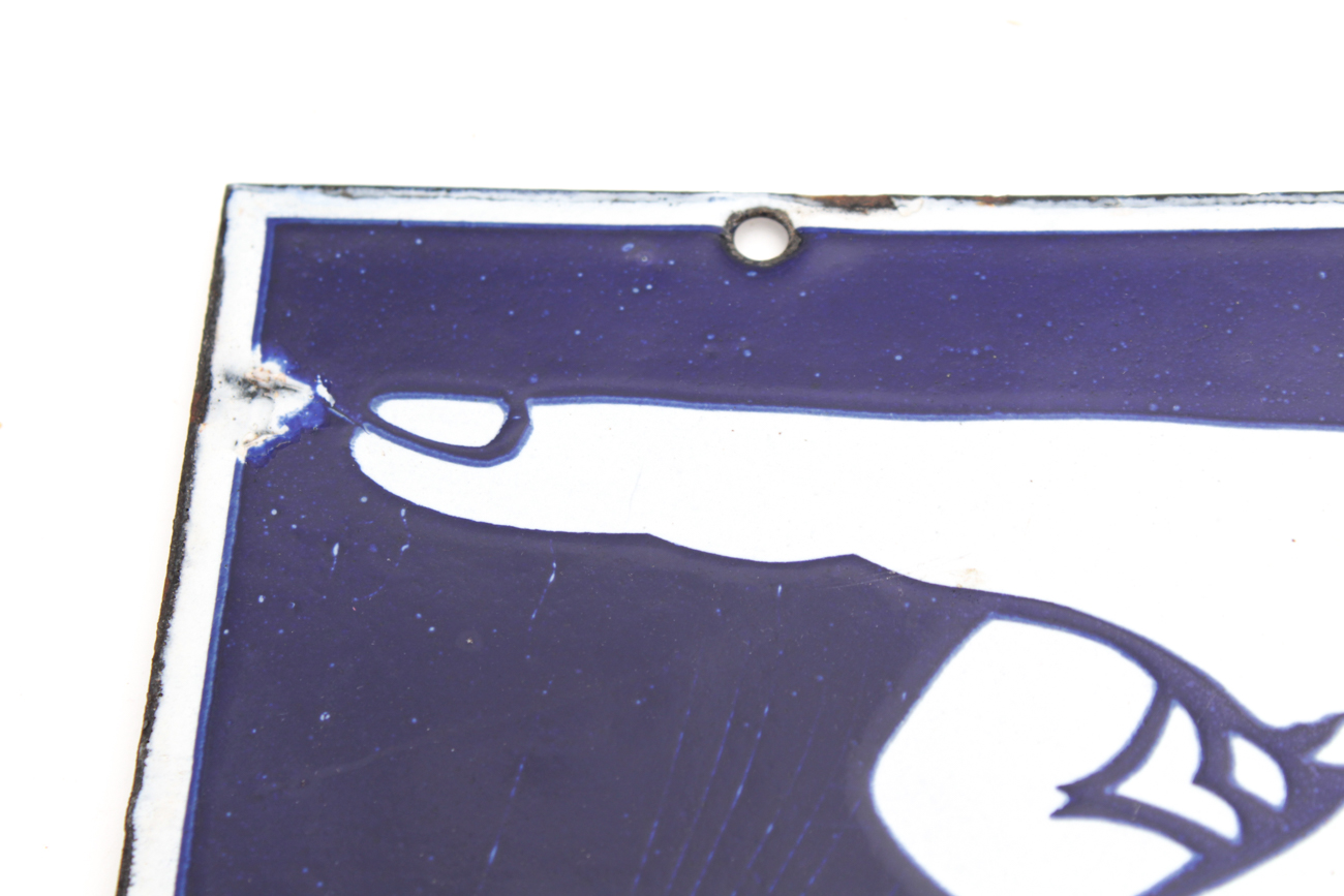 Porcelain "Pay Station" Sign