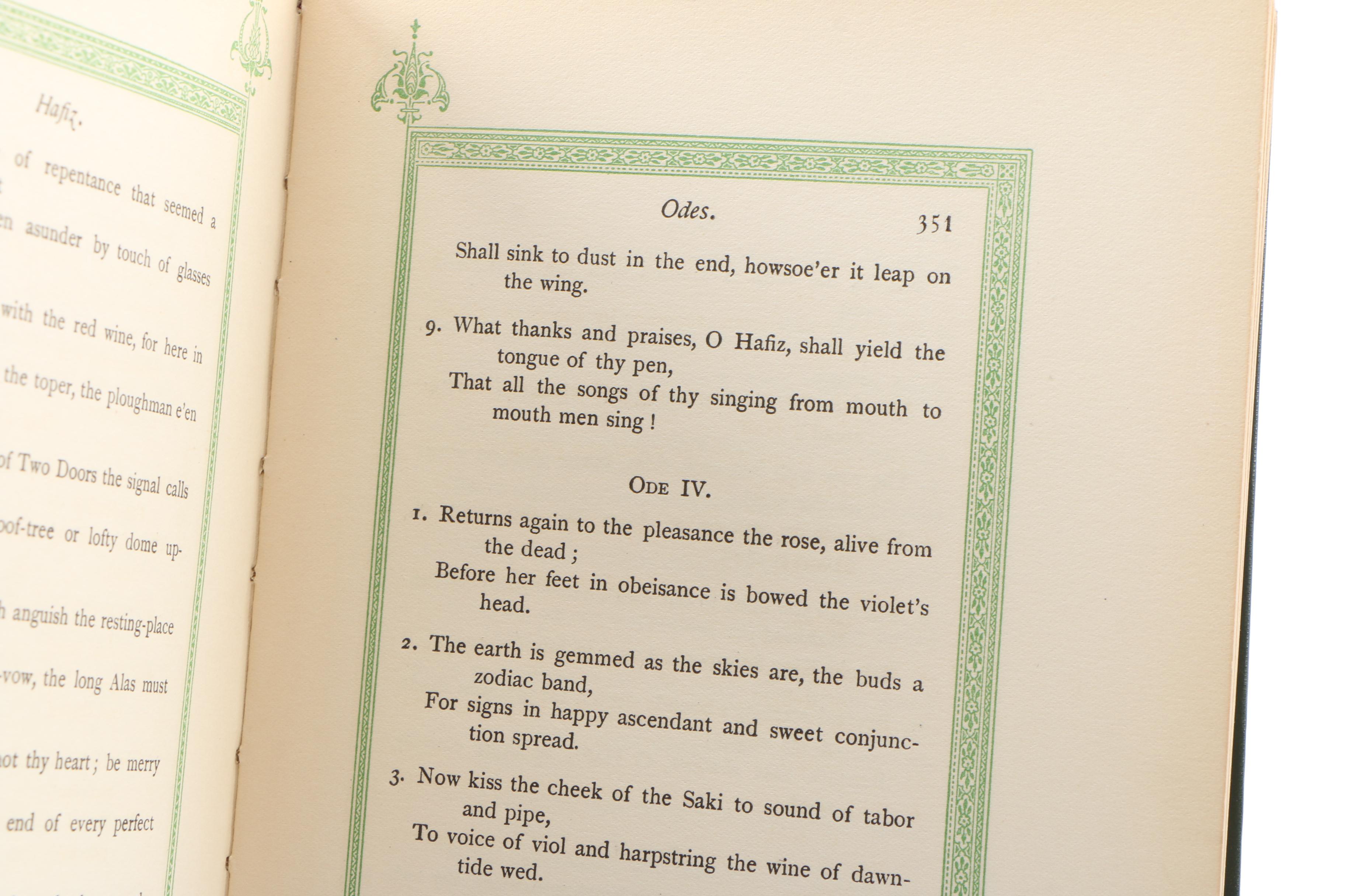 "Flowers from Persian Poets" Edited by Nathan Haskell Dole and Belle M. Walker