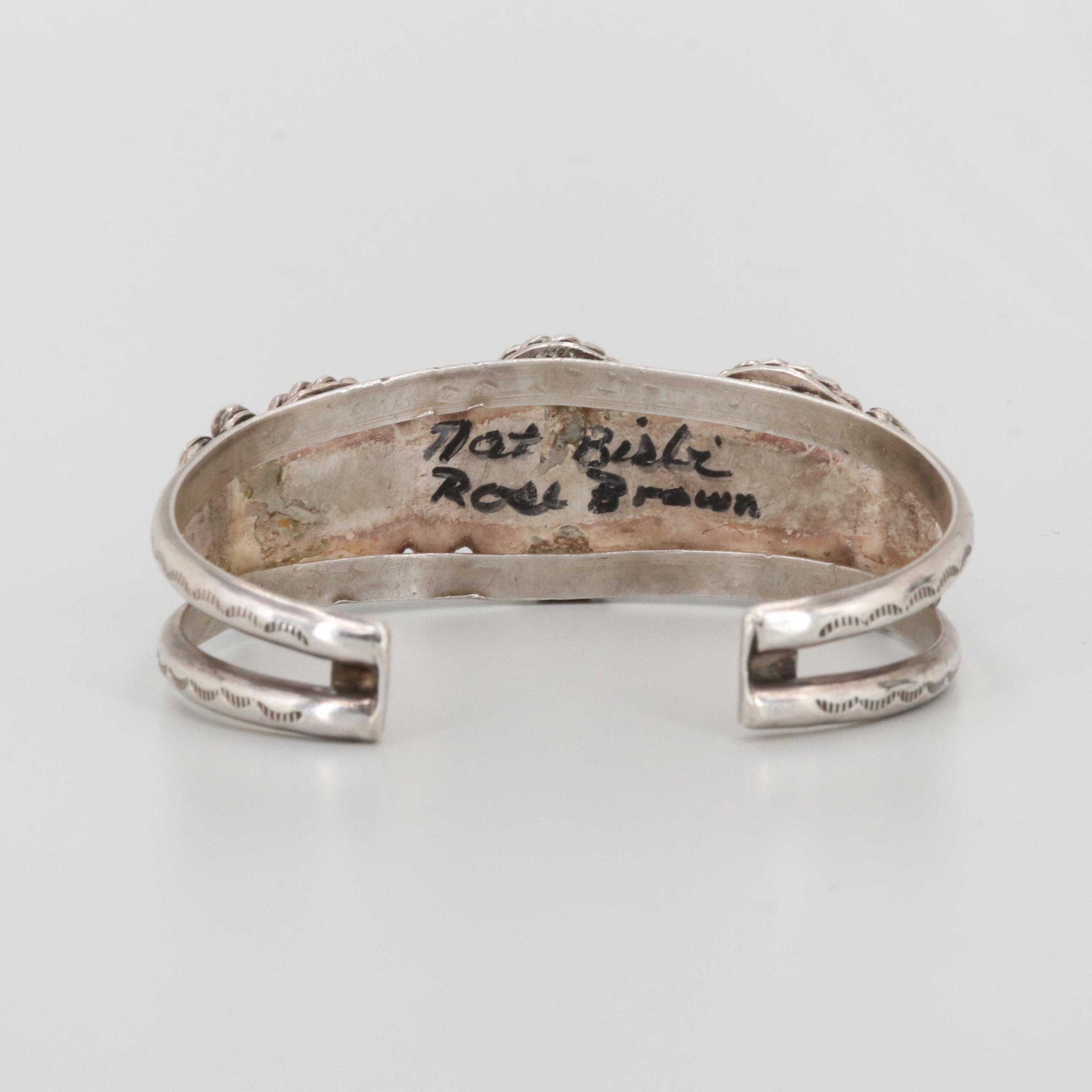 Southwestern Style Sterling Silver Turquoise Cuff Bracelet