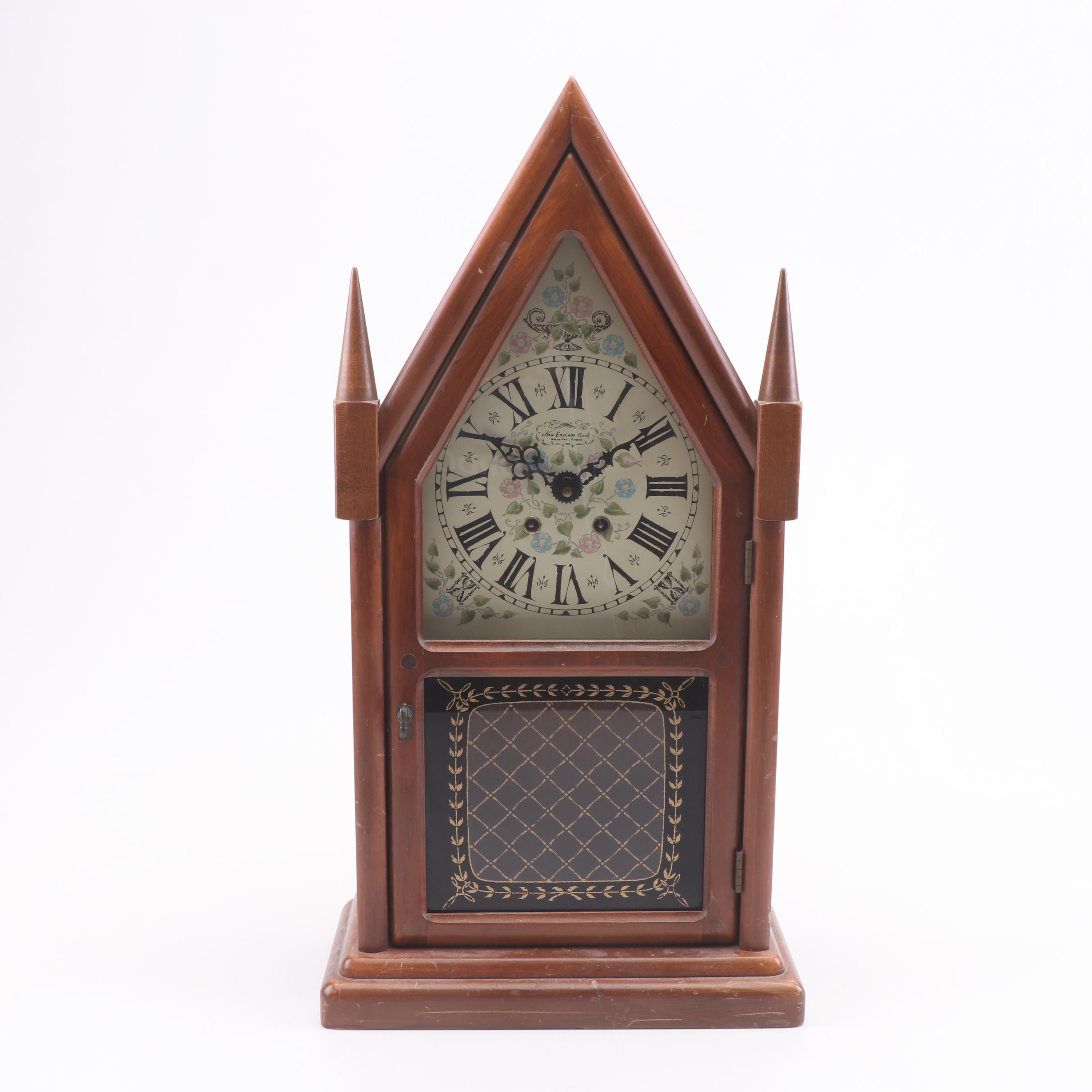 New England Clock Company Pendulum Steeple Clock