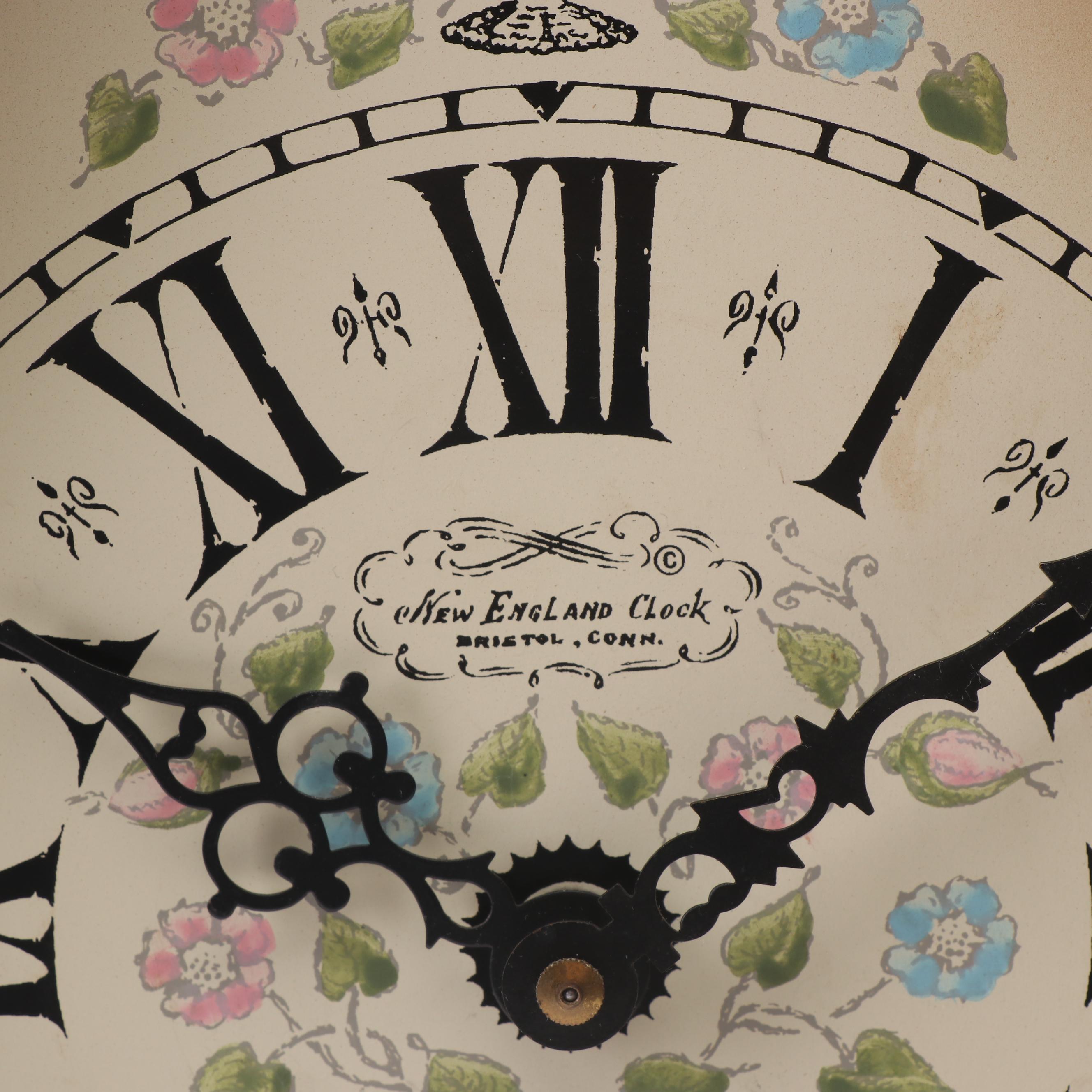 New England Clock Company Pendulum Steeple Clock