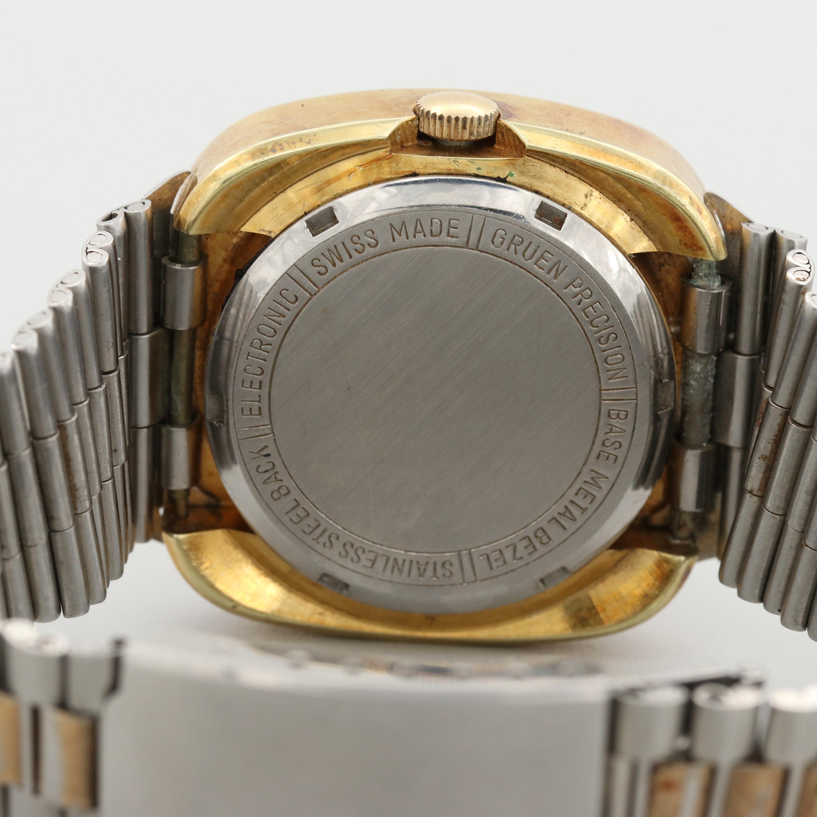 Gruen Electronic Watch Watch With Date Window