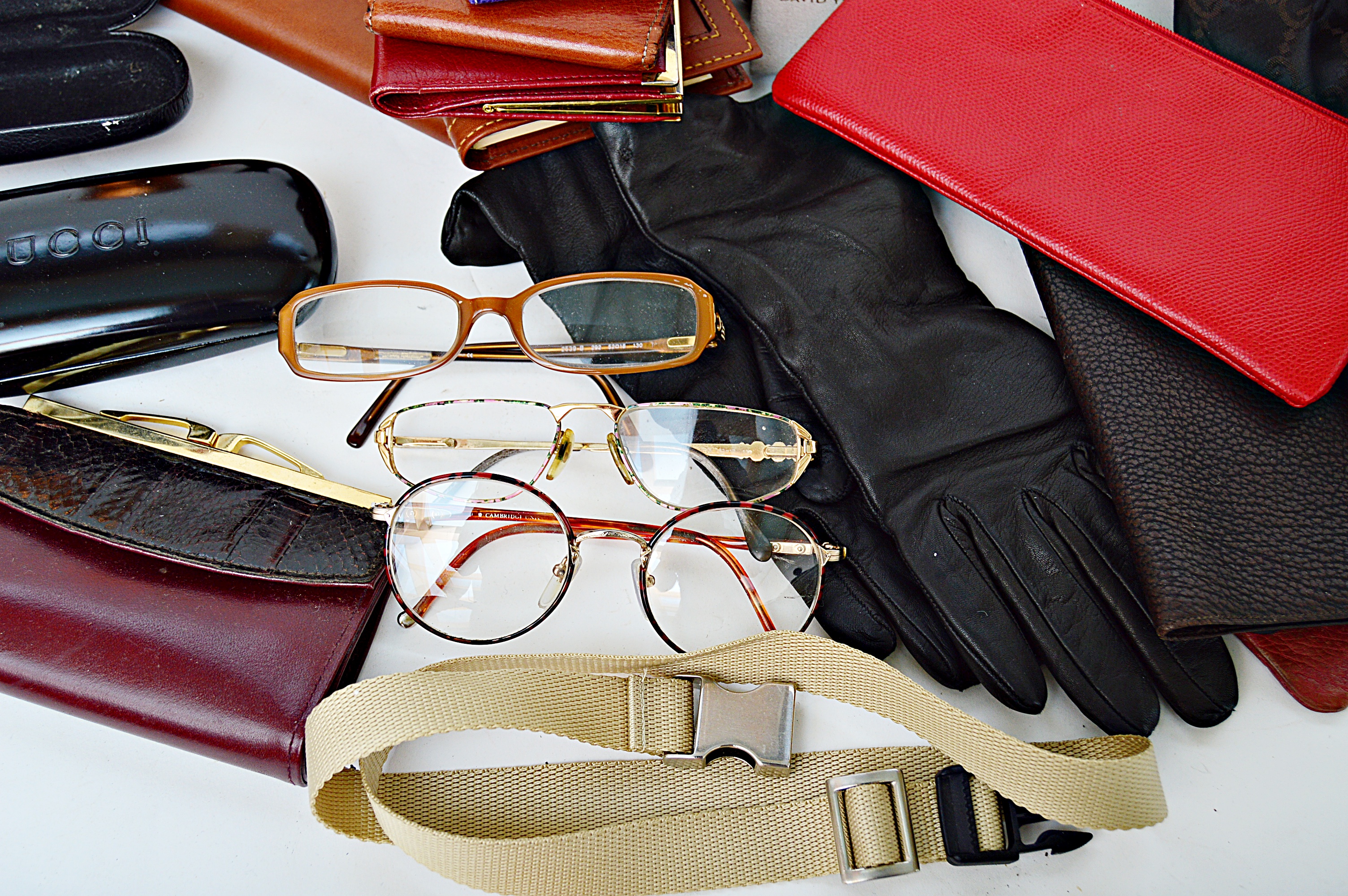 Fendi, Gucci, Bulova, Coach and More Accessories with Cases, Jewelry Bags, etc.