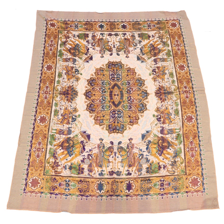 Jacquard Woven Indo-Persian Style Tablecloth