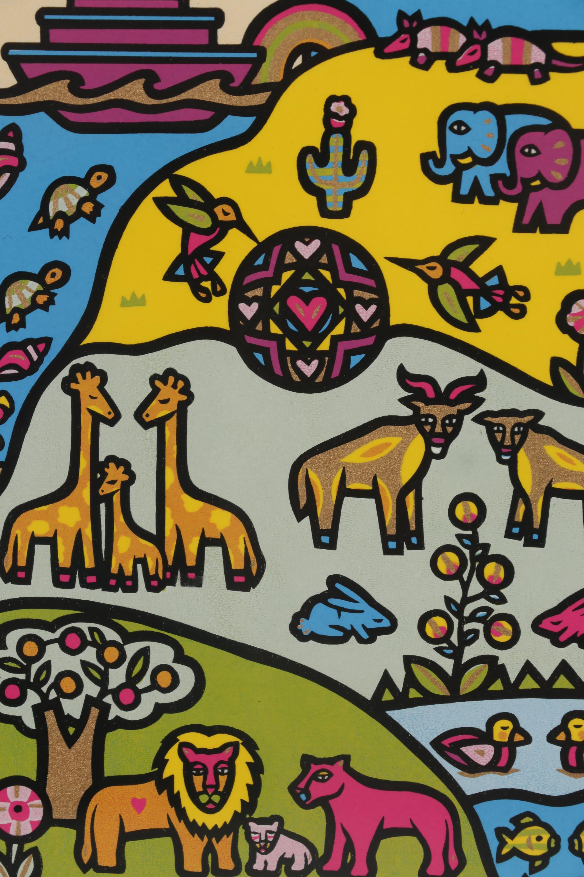 Holly Sue Buningh Serigraphs "Noah's Ark", "Noah's Journey" and "Noah's Arrival"