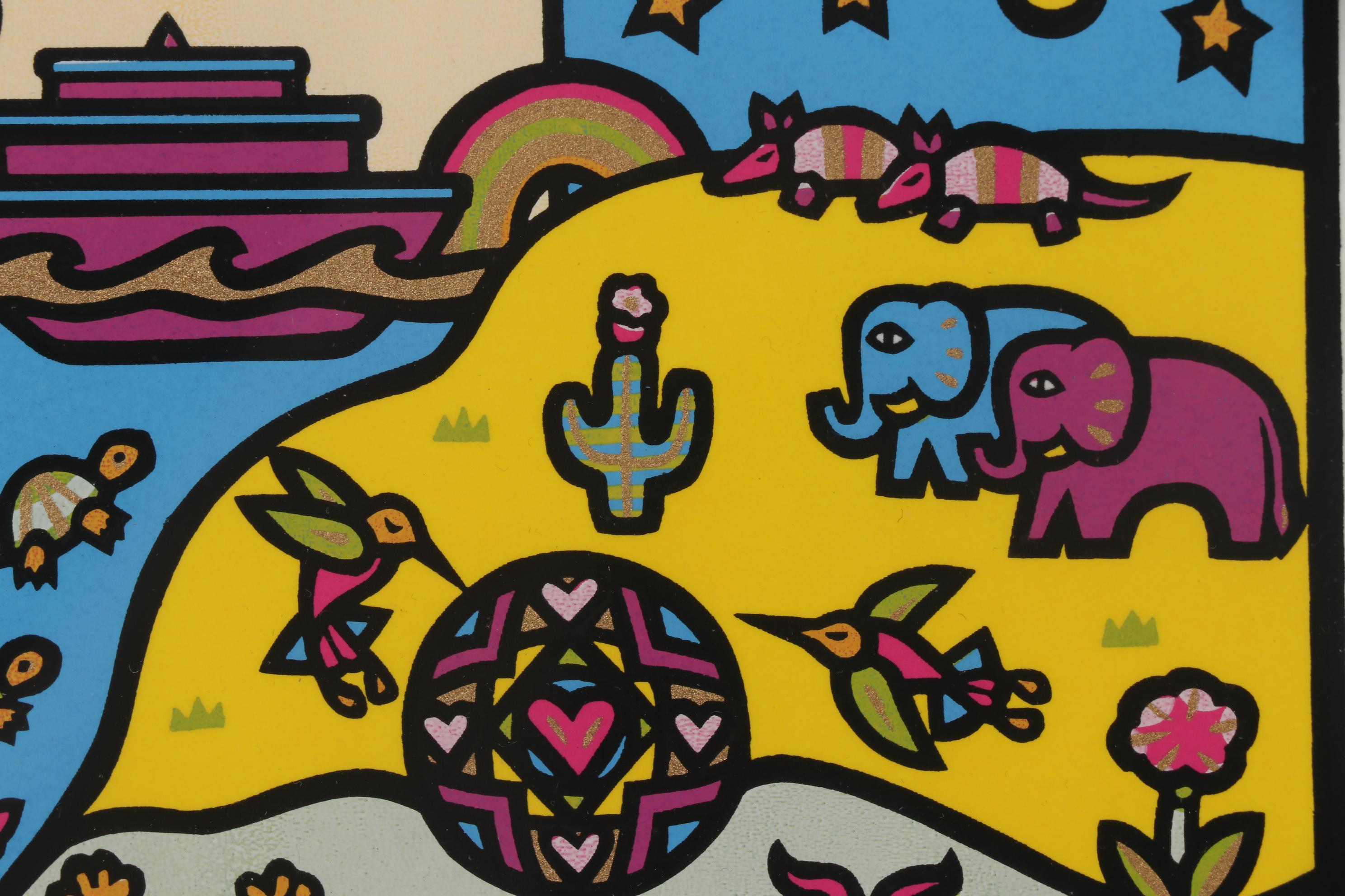 Holly Sue Buningh Serigraphs "Noah's Ark", "Noah's Journey" and "Noah's Arrival"