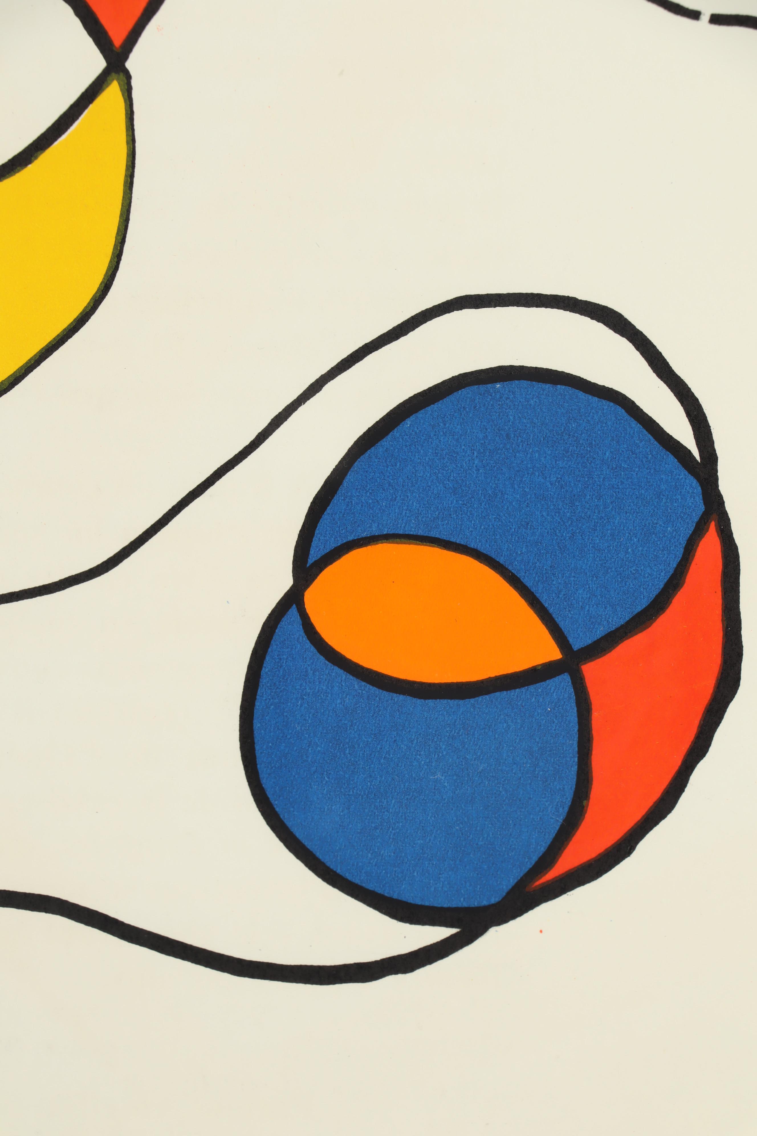 Alexander Calder Color Lithograph for "Derriere le Miroir"