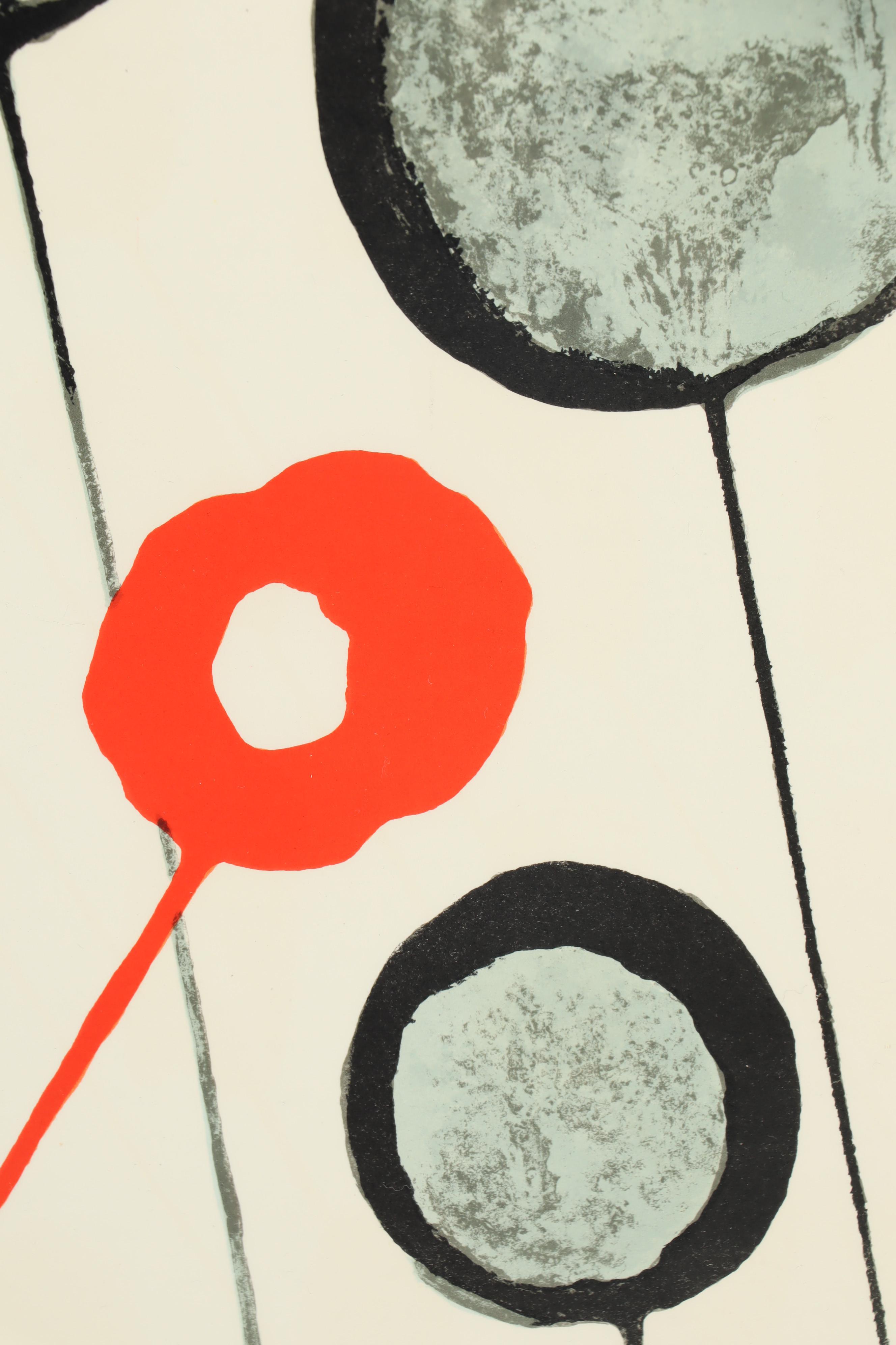 Alexander Calder Color Lithograph for "Derriere le Miroir"