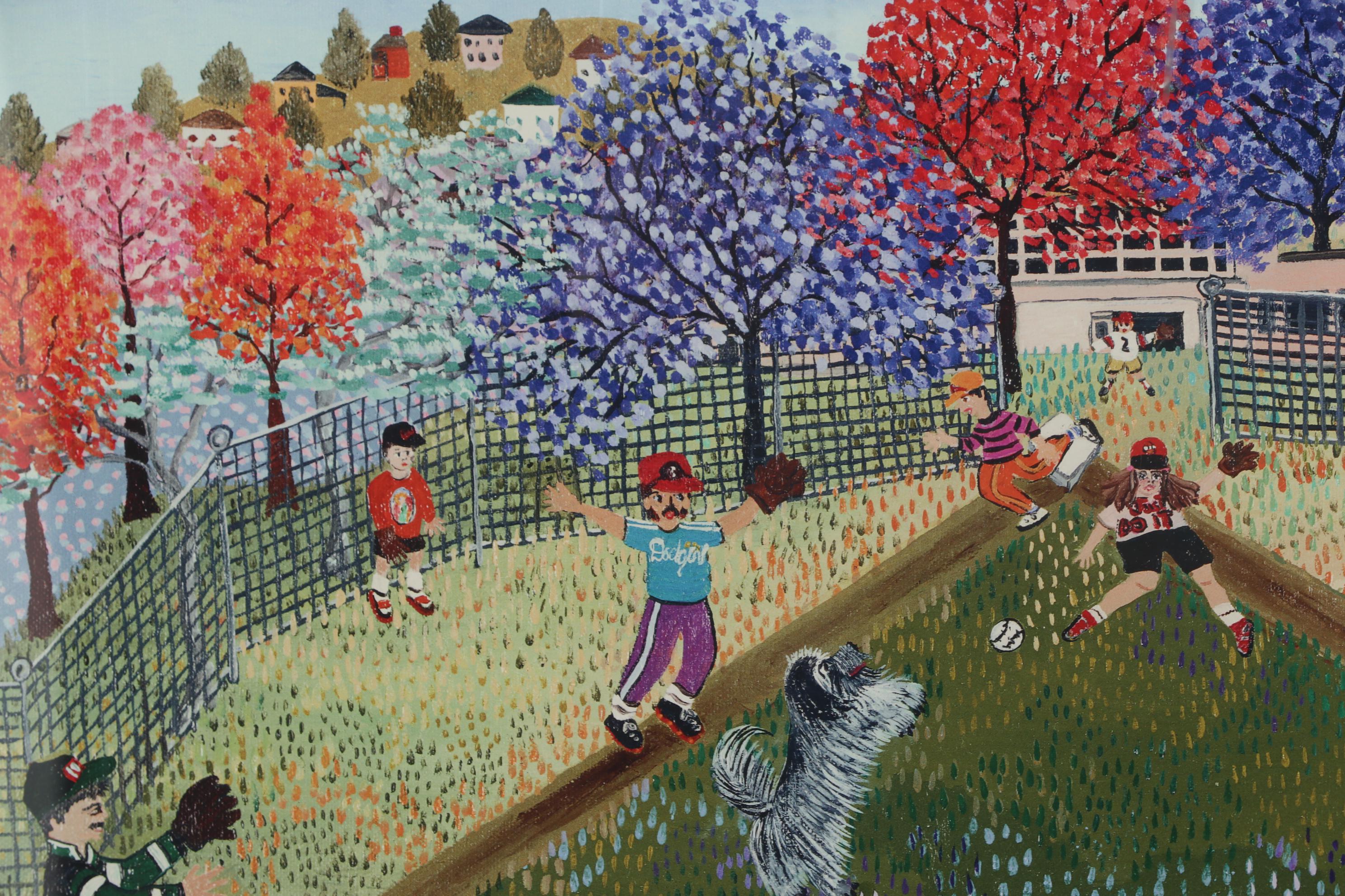 Kristin Nelson Giclée "Safe at Home", 2002