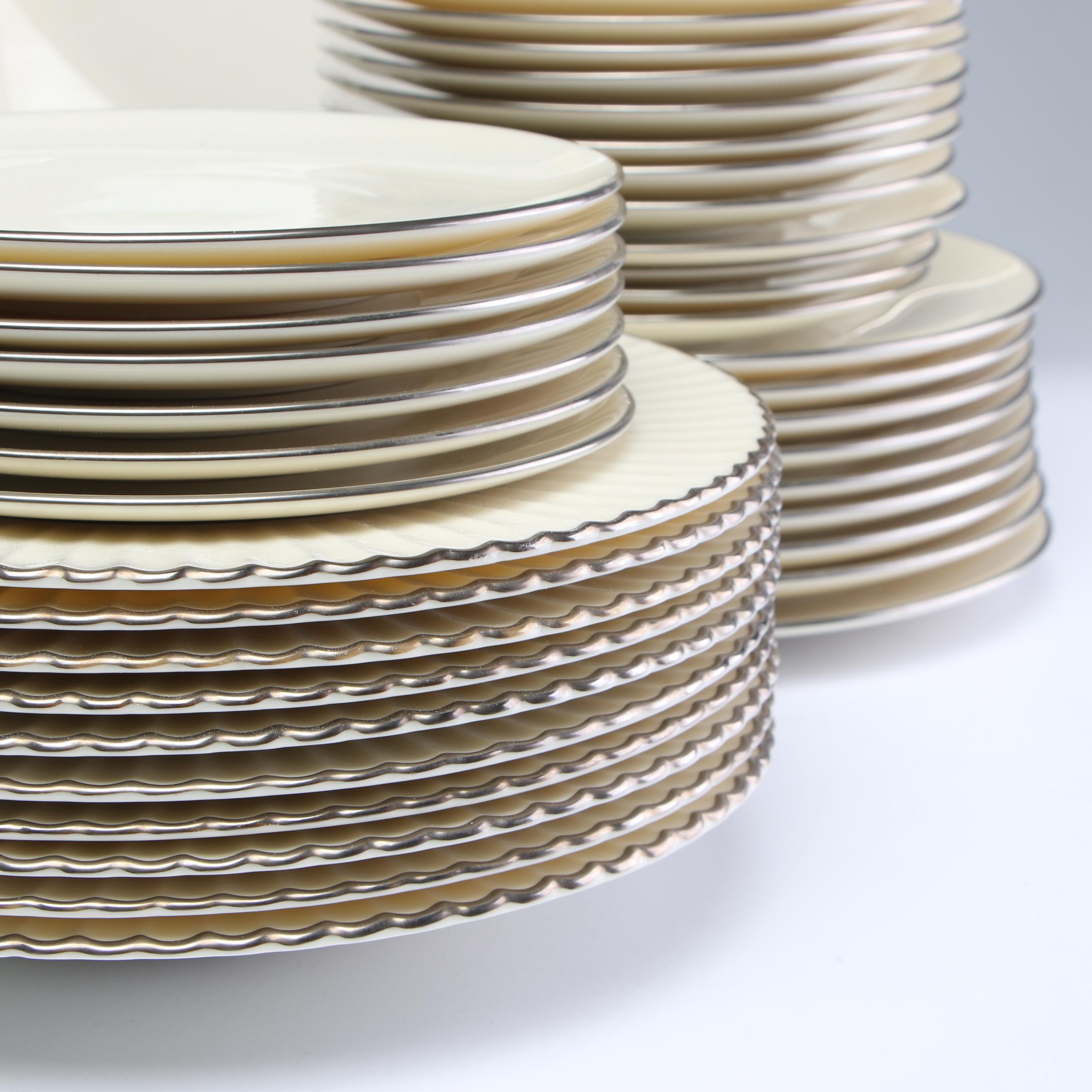 Lenox Porcelain "Olympia PL" and Other Dinnerware, Late 20th Century