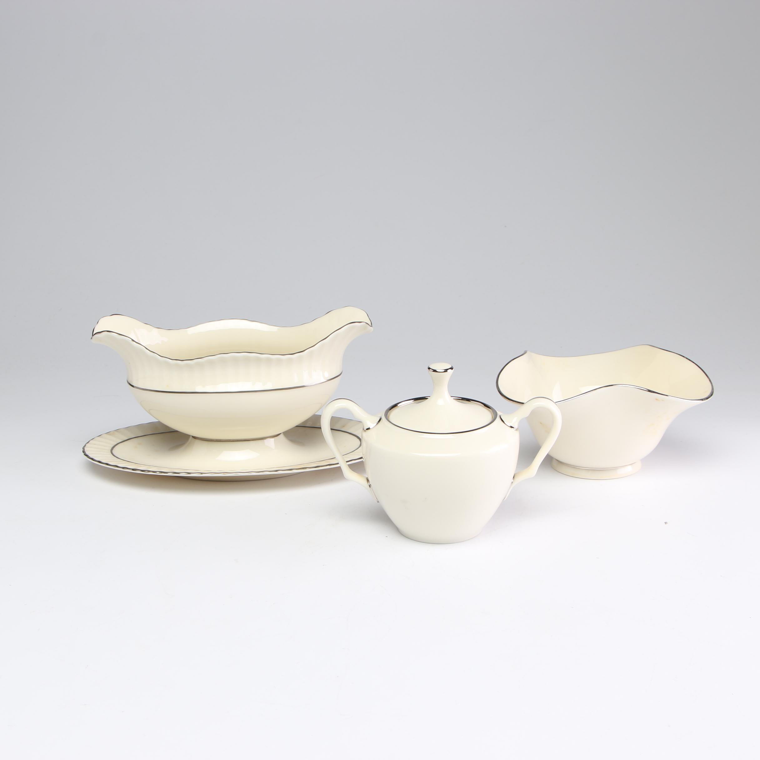 Lenox Porcelain "Olympia PL" and Other Dinnerware, Late 20th Century