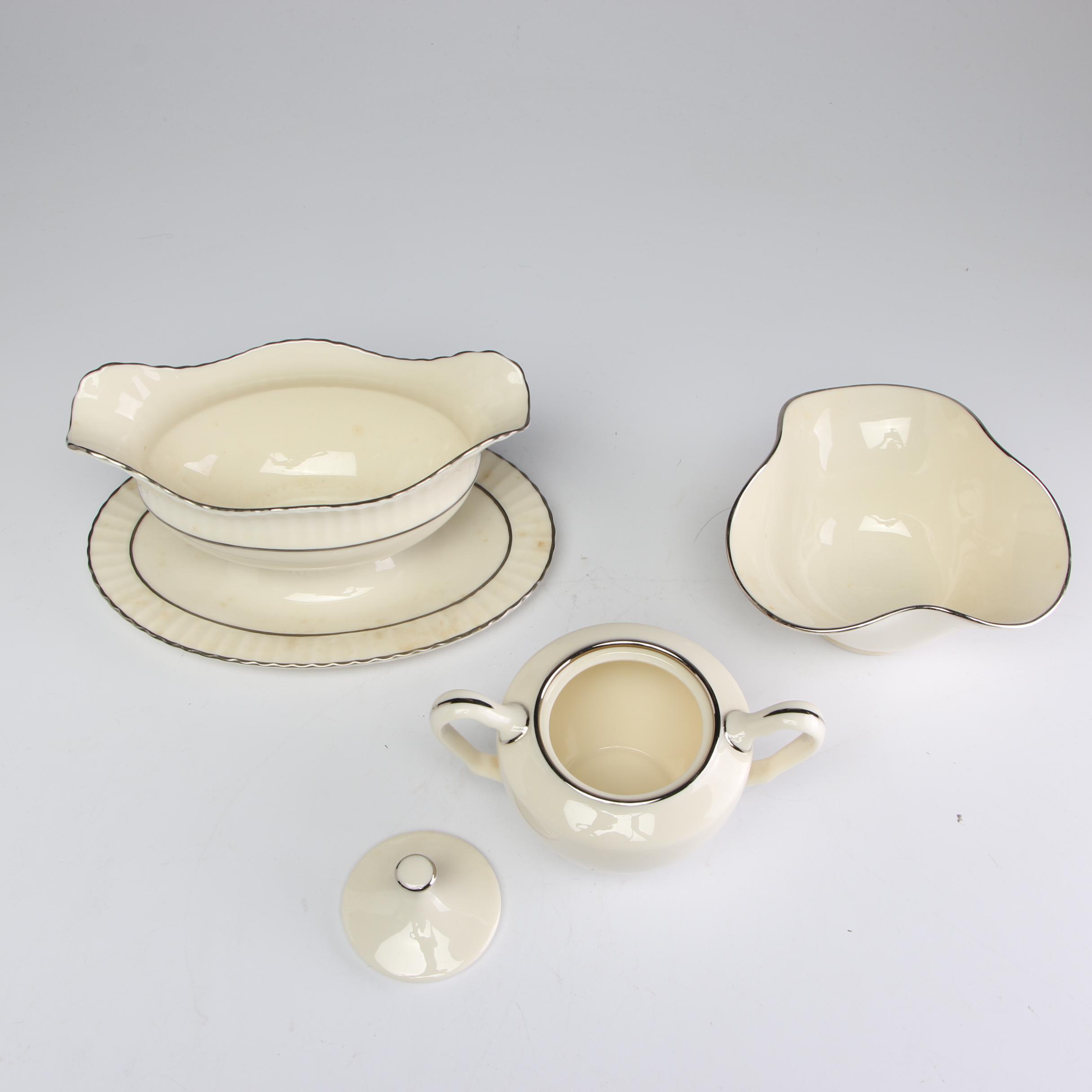 Lenox Porcelain "Olympia PL" and Other Dinnerware, Late 20th Century