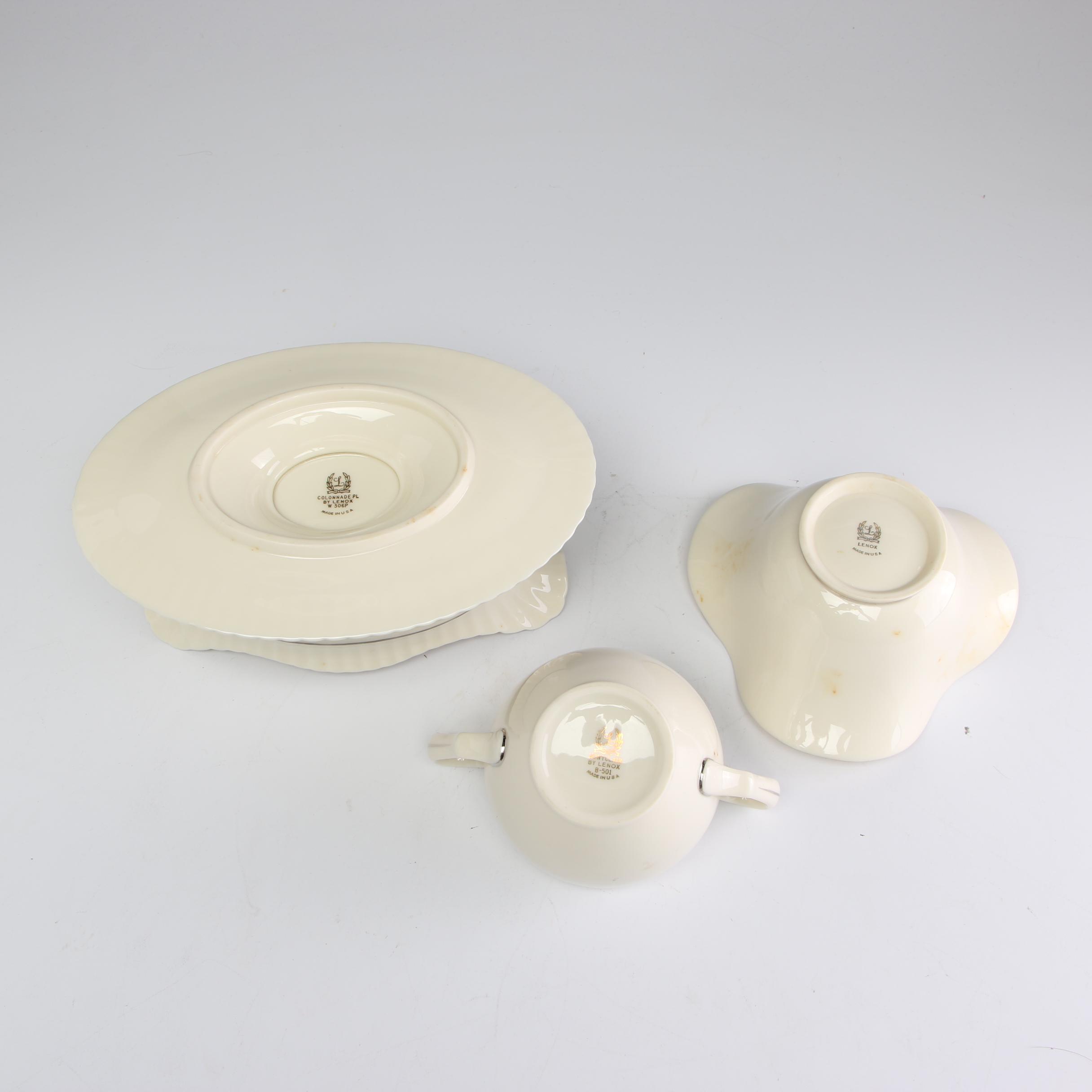 Lenox Porcelain "Olympia PL" and Other Dinnerware, Late 20th Century