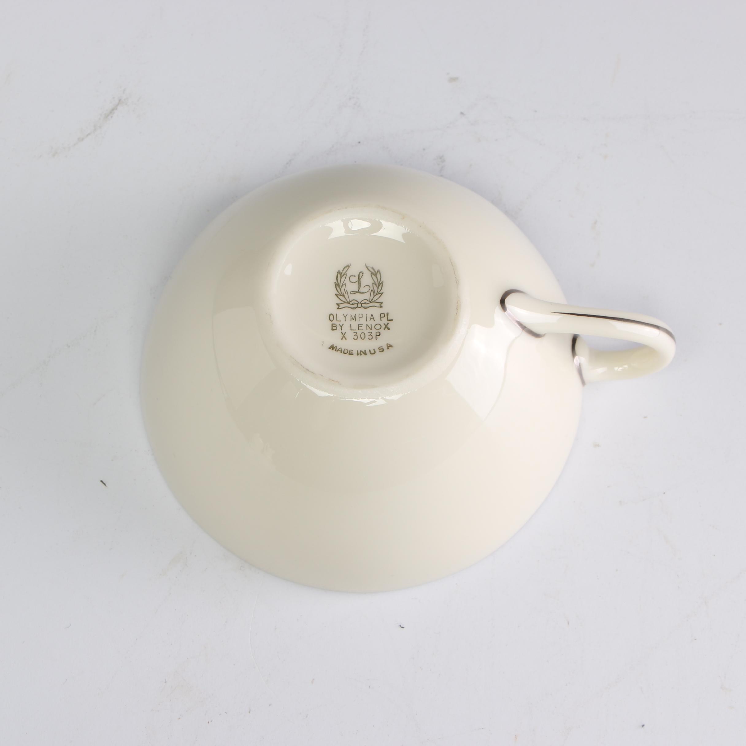 Lenox Porcelain "Olympia PL" and Other Dinnerware, Late 20th Century