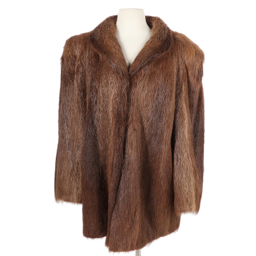Beaver Fur Coat, Vintage
