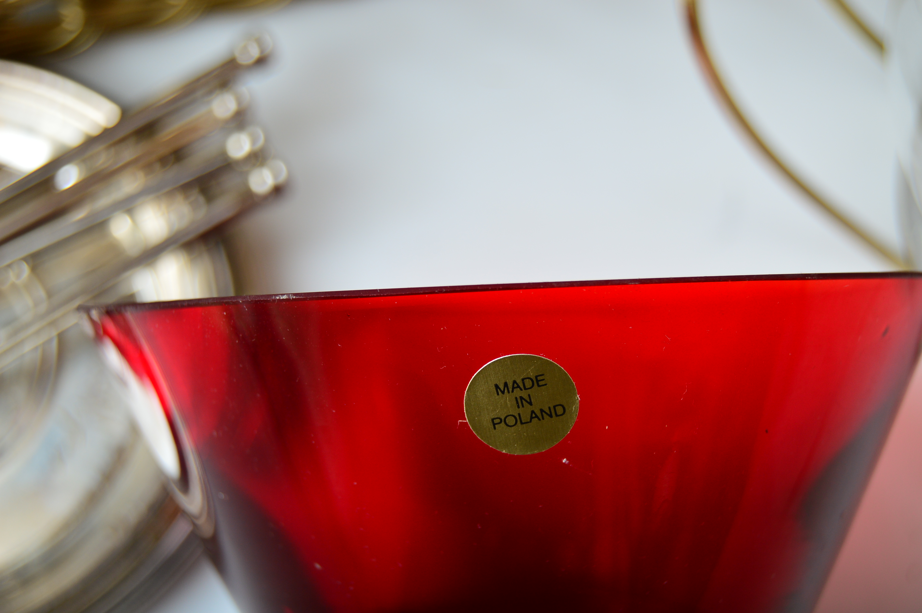 Serveware w/ Decanters, Waterford "Marquis" Stainless Tray, Erbo Etched Stein